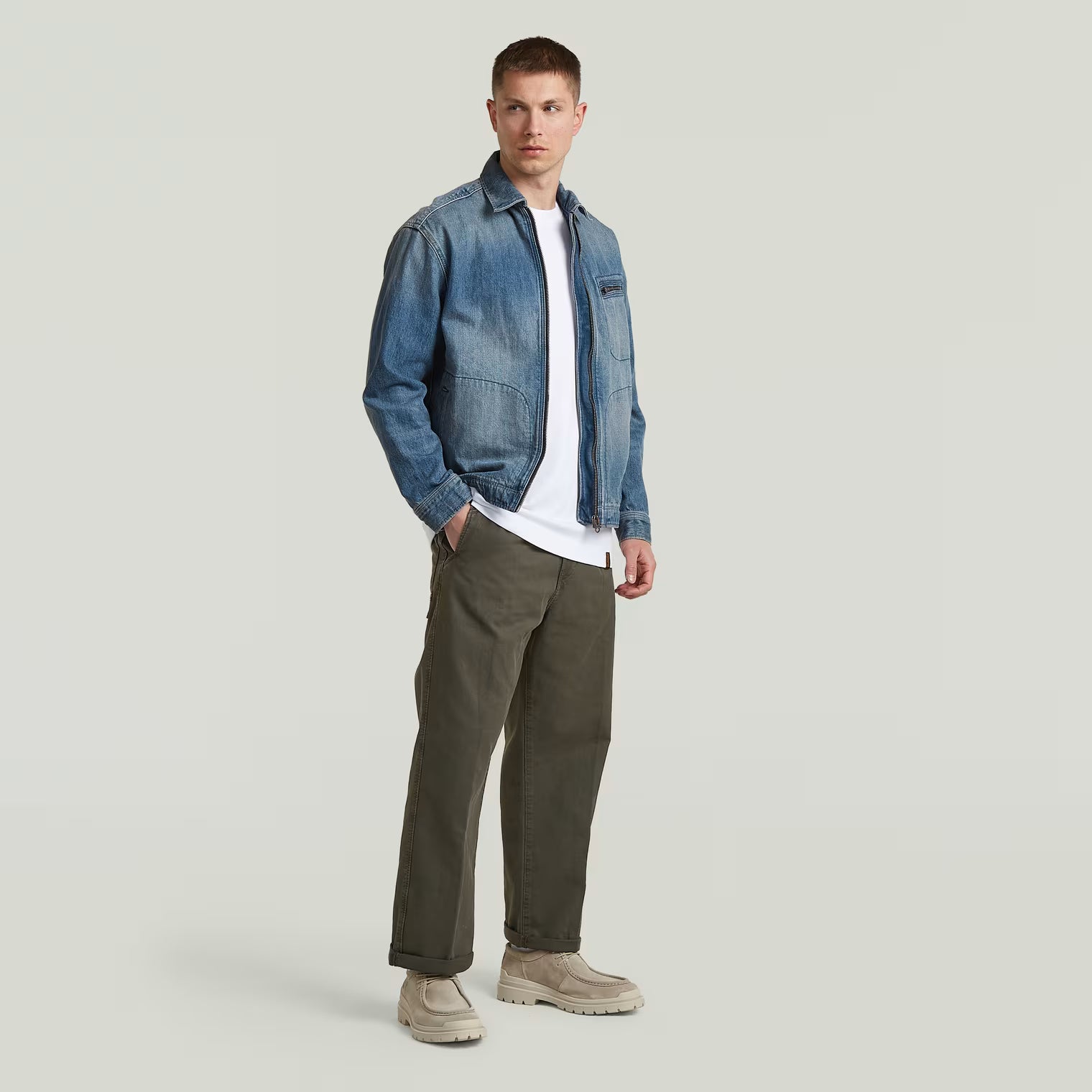 G-Star Raw - Pleated Relaxed Chino - Asfalt GD