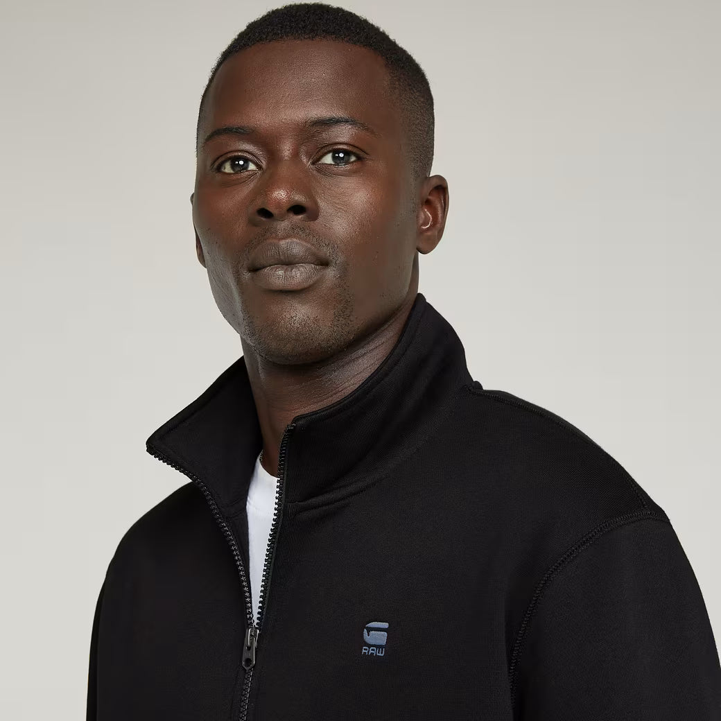G-Star Raw - Premium Core Half Zip Sweater - Dark Black