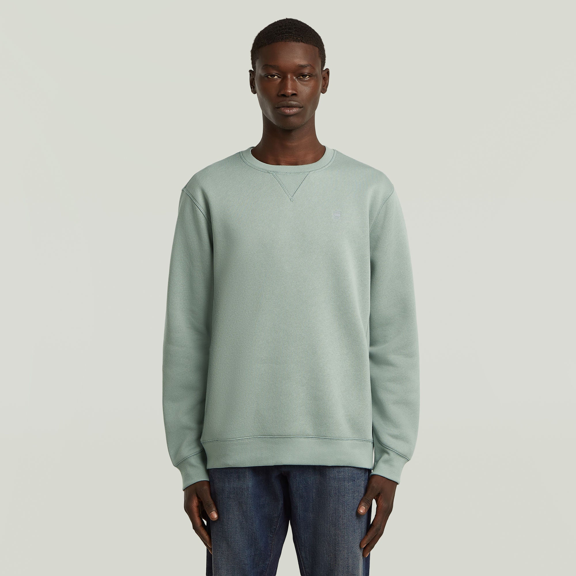 G-Star Raw - Premium Core R LS Sweat - Iceberg Green