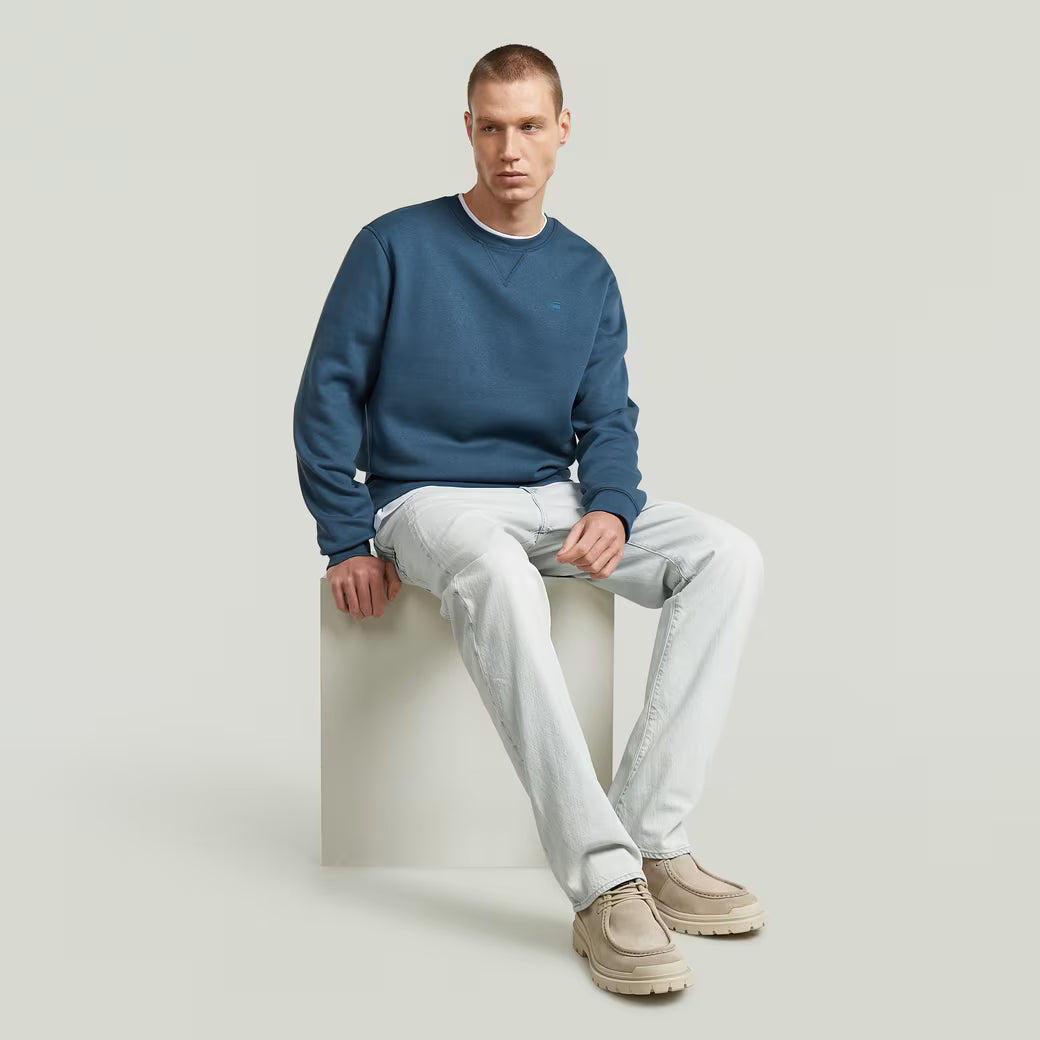 G-Star Raw - Premium Core R LS Sweat - Rank Blue