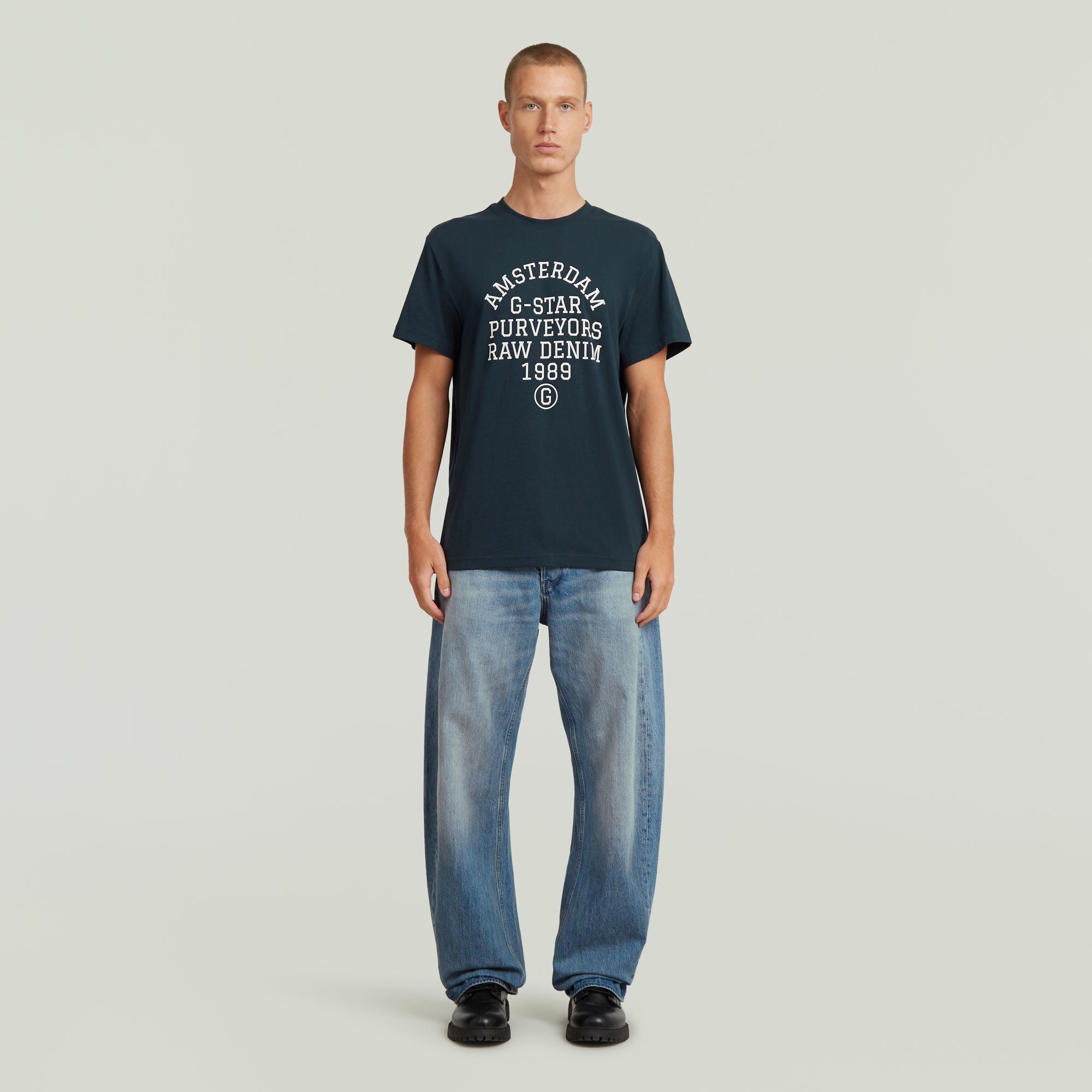 G-Star Raw - Purveyors Graphic R Tee - Dark Patriot Blue