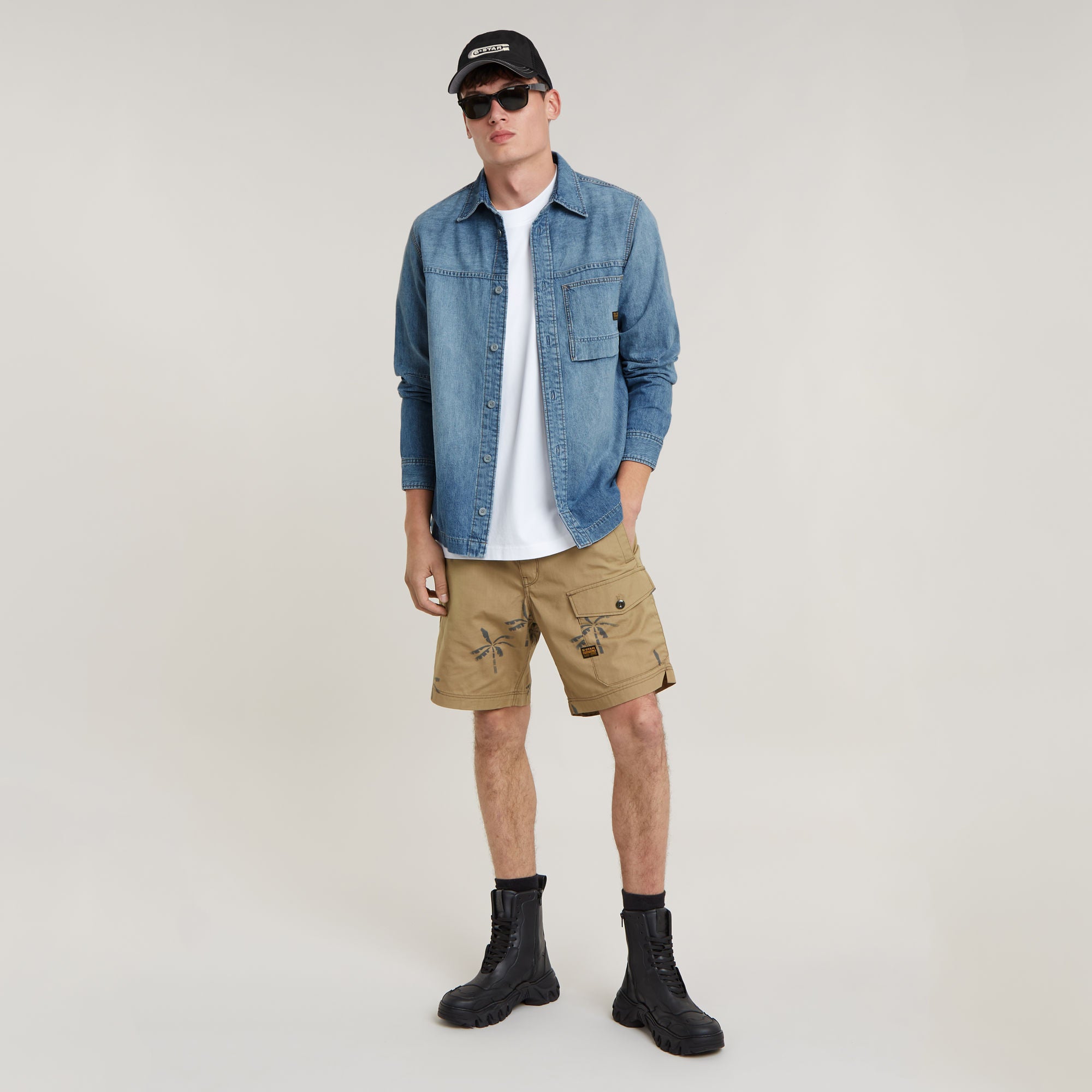 G-Star Raw - 1-Pocket Regular Denim LS Shirt - Sun Faded Thames