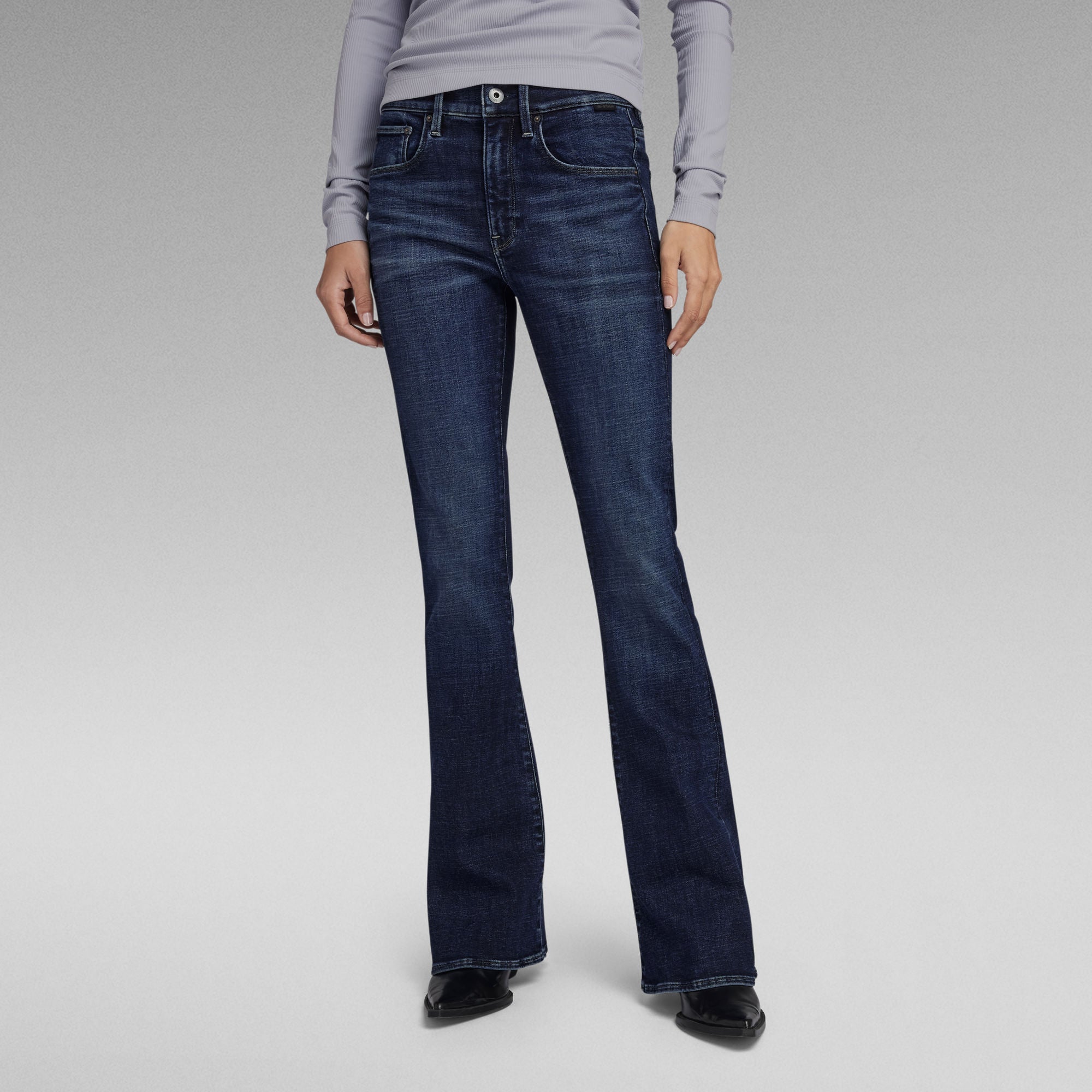 G-Star Raw - 3301 Flare Jean - Worn In Himalayan Blue