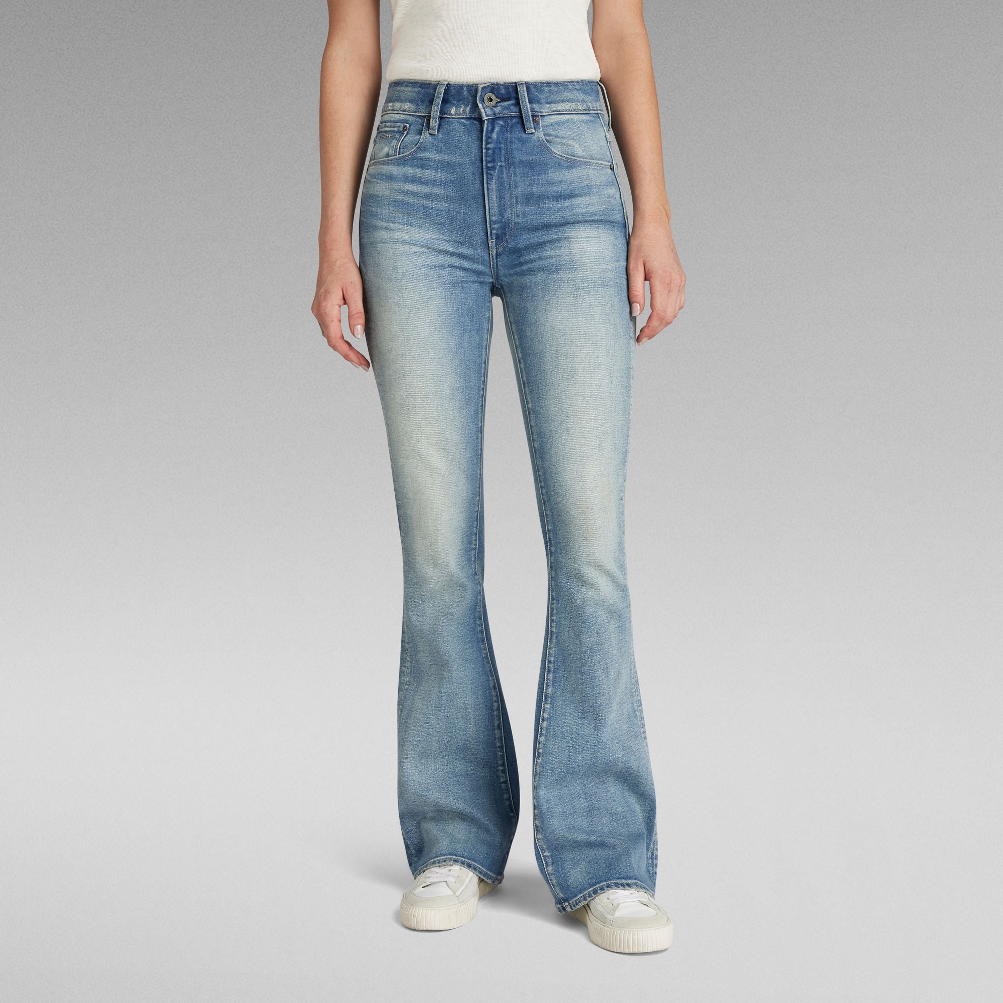 G-Star Raw - 3301 High Flare Jean - Vintage Cool Aqua