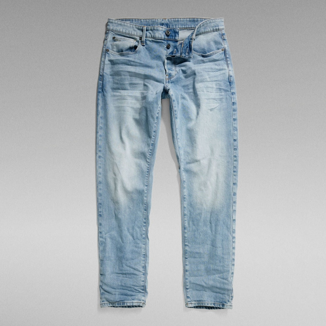 G-Star Raw - 3301 Straight Tapered - Light Indigo Aged