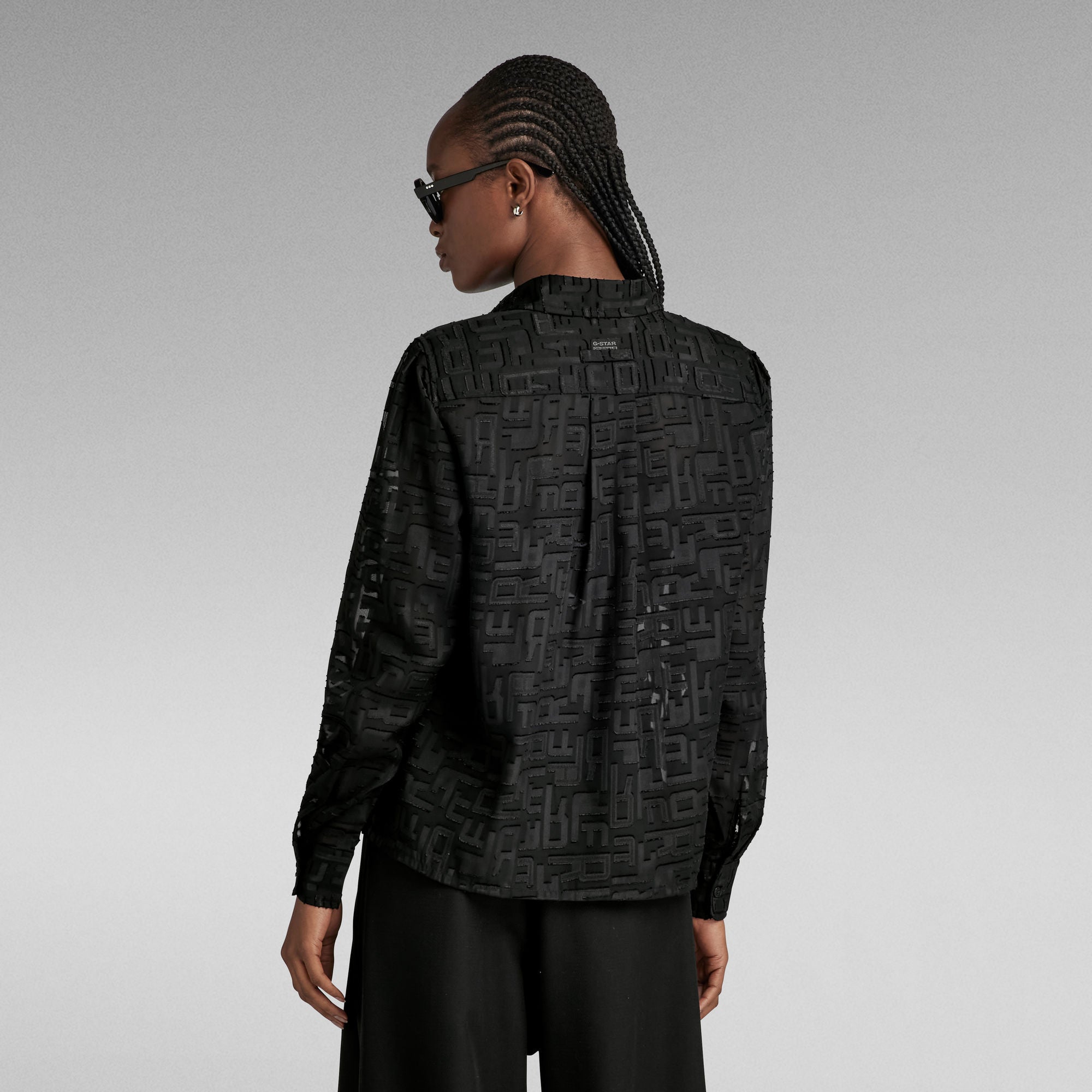 G-Star Raw - Boxy LS Shirt - Dark Black