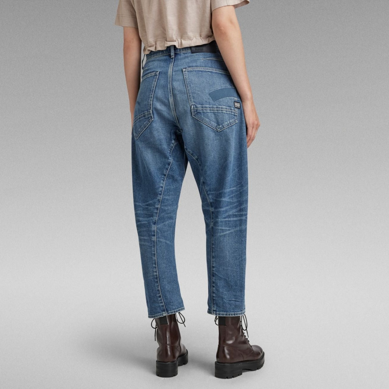G-Star Raw - C-Staq 3D Boyfriend Crop - Faded Cascade