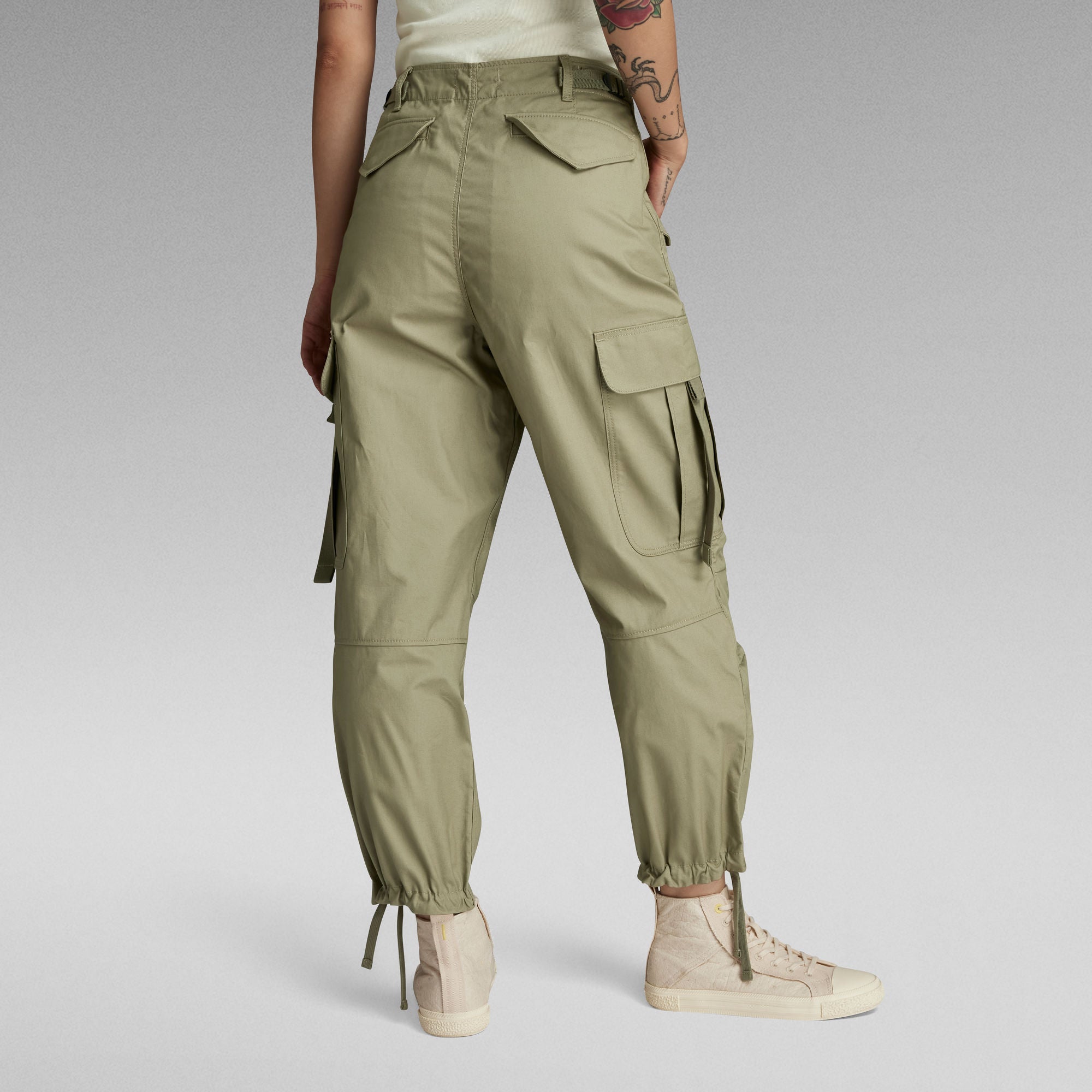 G-Star Raw - Cargo Cropped Drawcord Pant - Ensis Green
