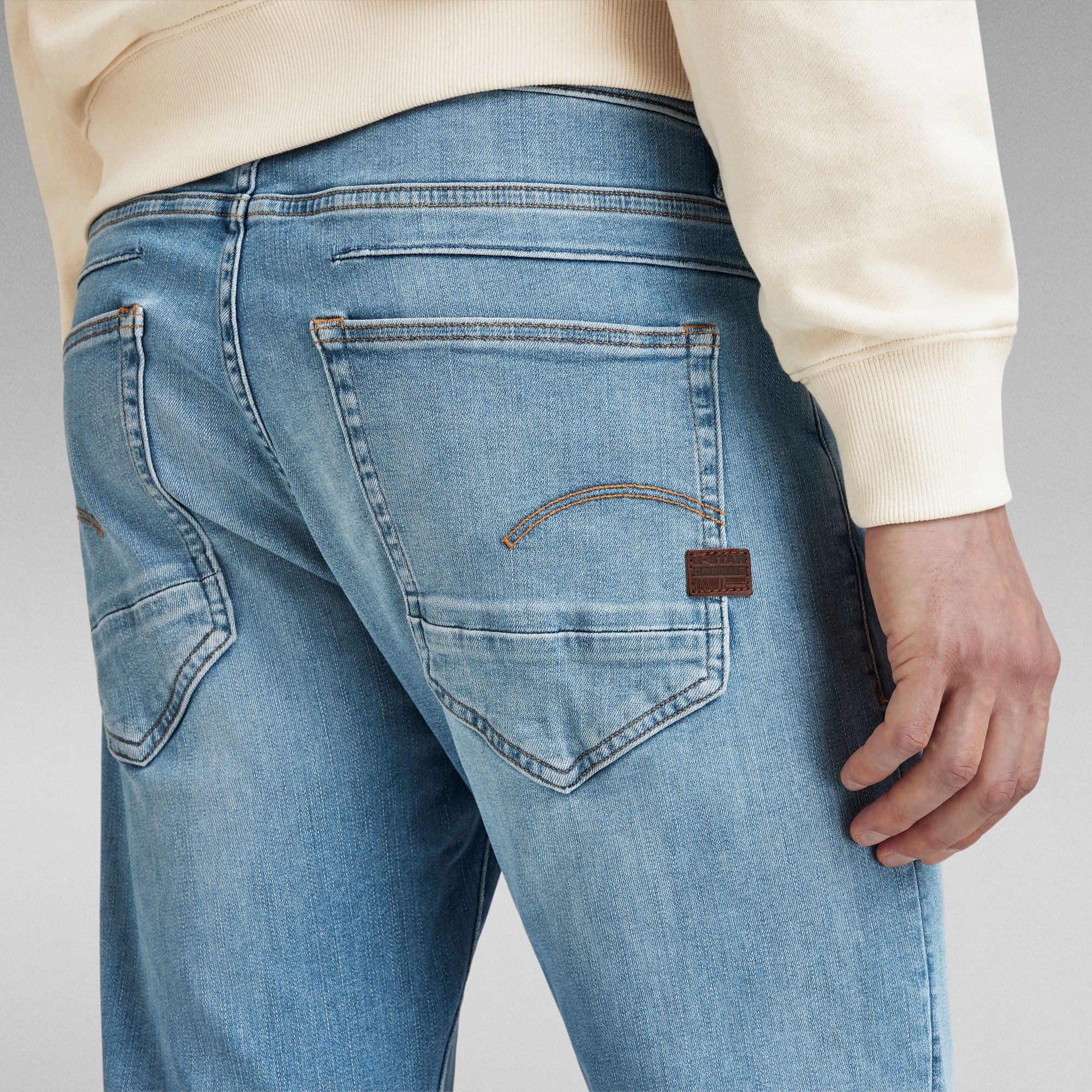 G-Star Raw - D-Staq 5-pkt Slim Jean - Lt Indigo Aged