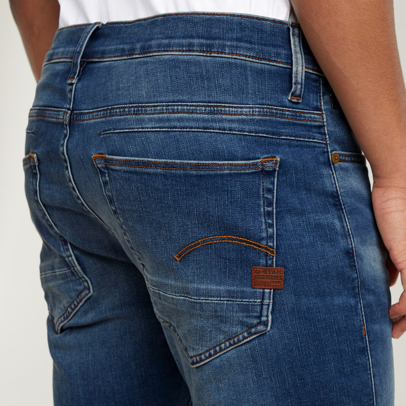 G-Star Raw - D-Staq 5-pkt Slim Jean - Medium Indigo Aged