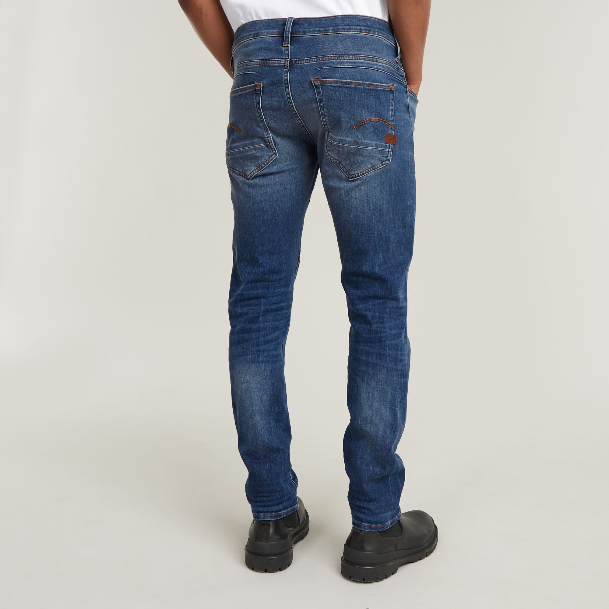 G-Star Raw - D-Staq 5-pkt Slim Jean - Medium Indigo Aged