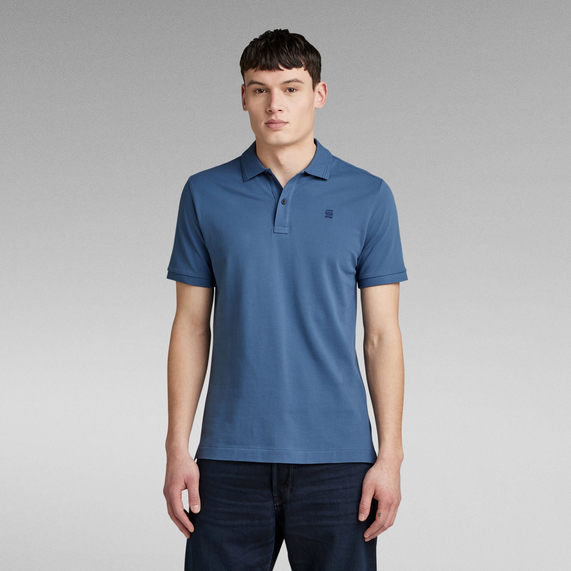 G-Star Raw - Dunda Slim SS Polo - Vintage Indigo