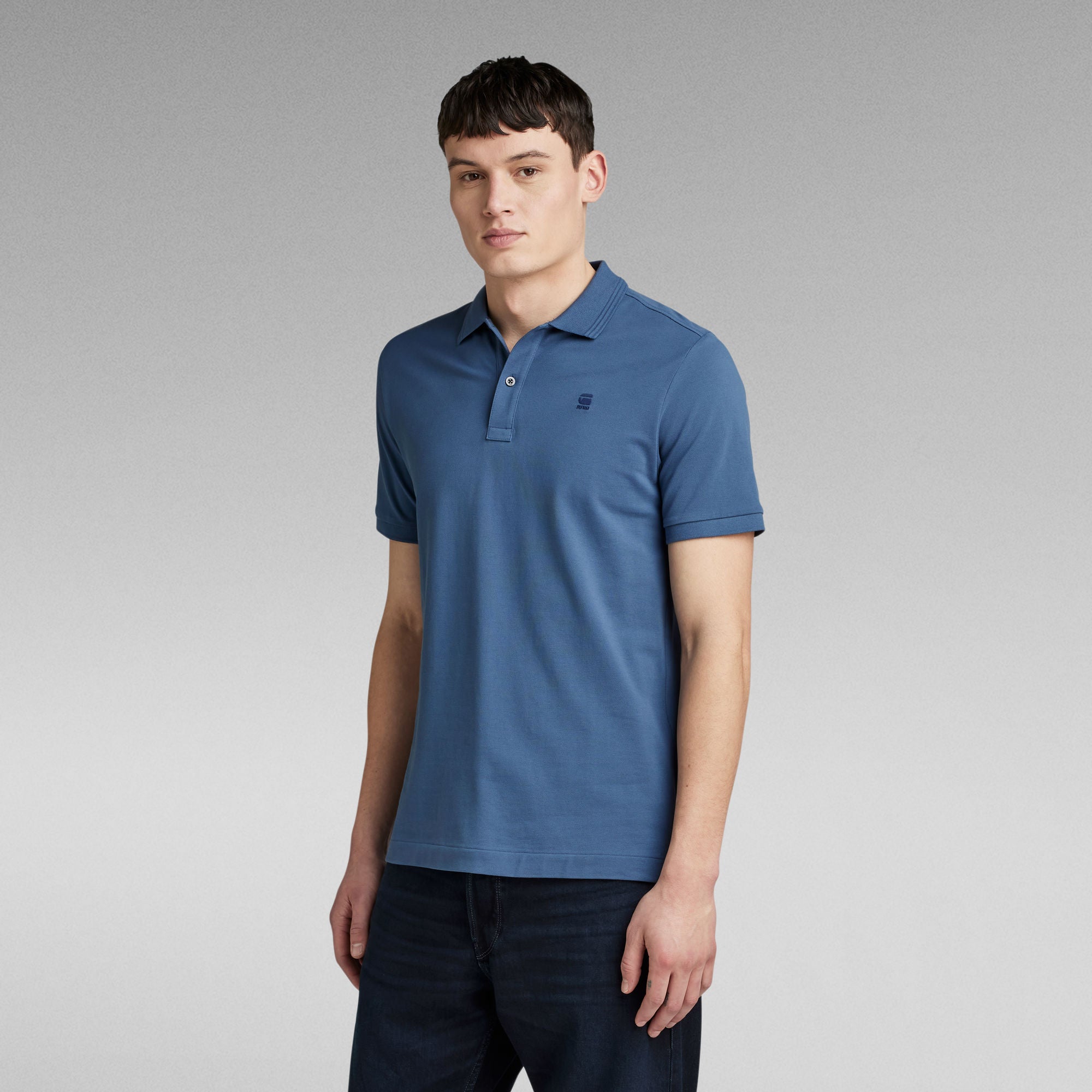 G-Star Raw - Dunda Slim SS Polo - Vintage Indigo