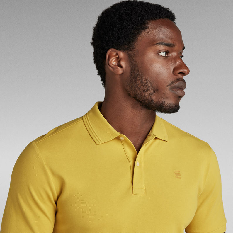 G-Star Raw - Dunda Slim SS Polo - Dark Lemon