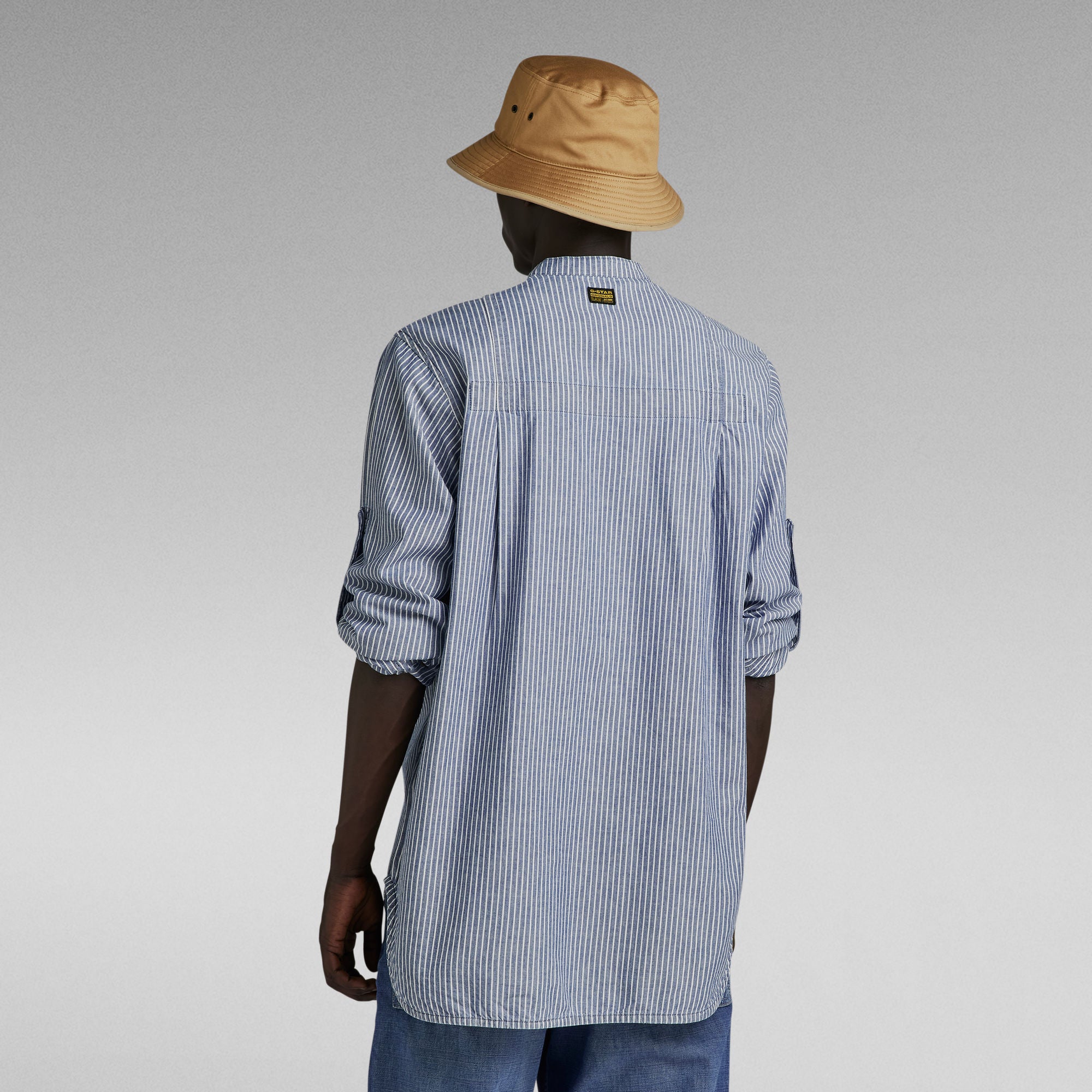 G-Star Raw - G4A Half Placket Relaxed Shirt - Sun Faded Deck Stripe