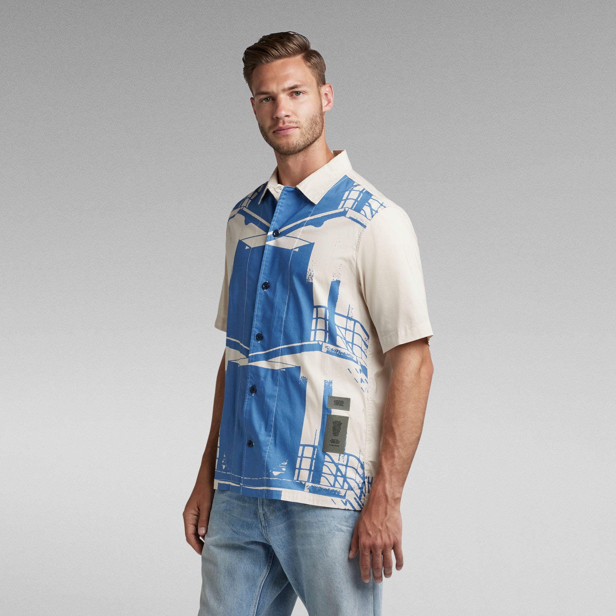 G-Star Raw - Hawaii Commando SS Shirt - Whitebait
