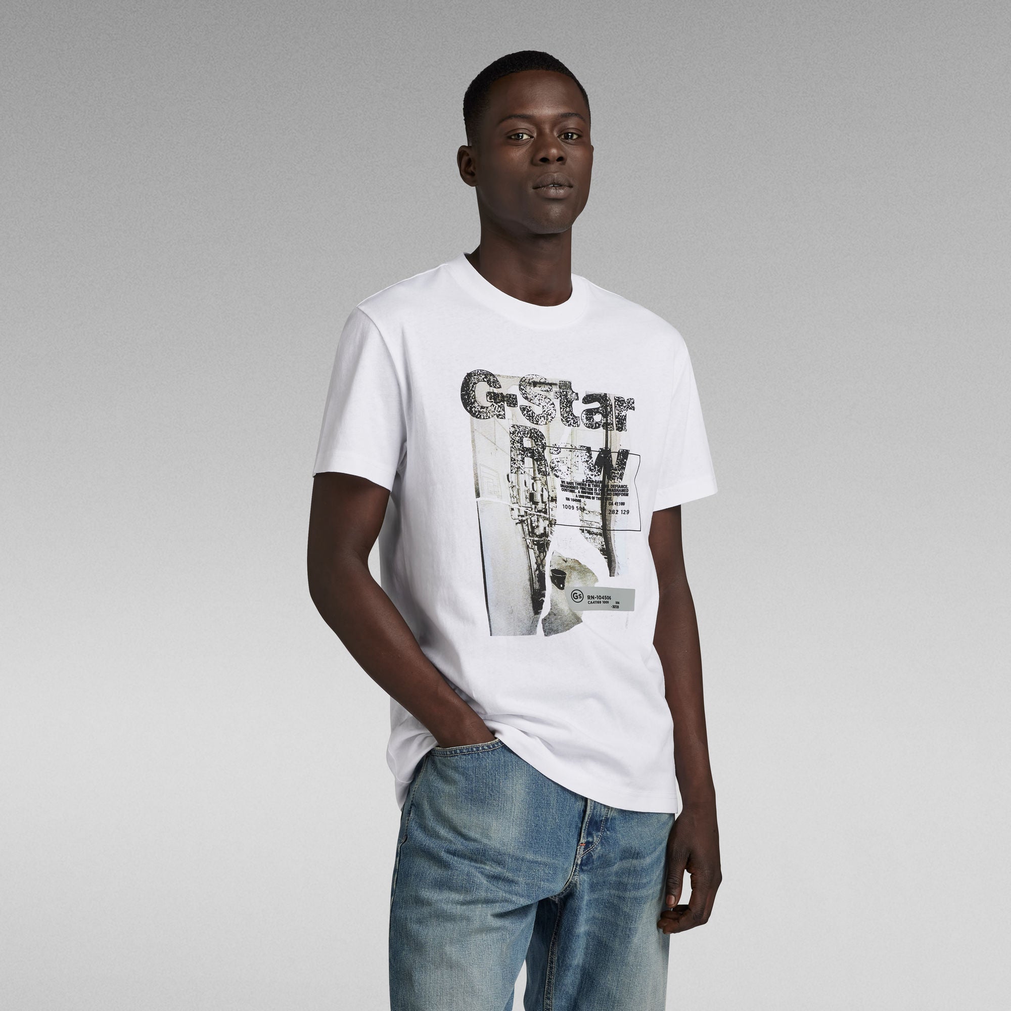 G-Star Raw - HQ Print R Tee - White