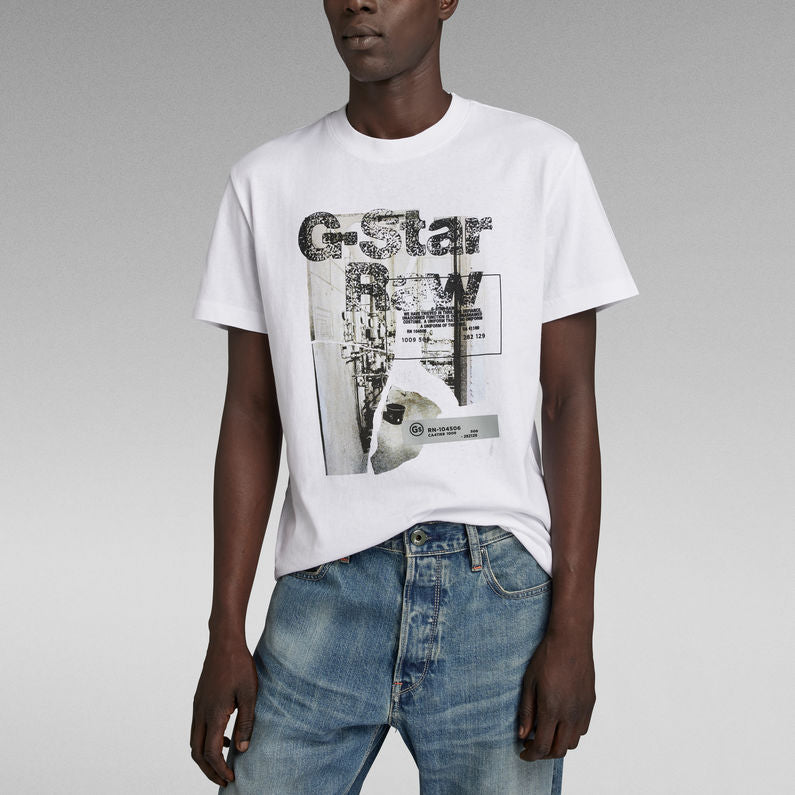 G-Star Raw - HQ Print R Tee - White