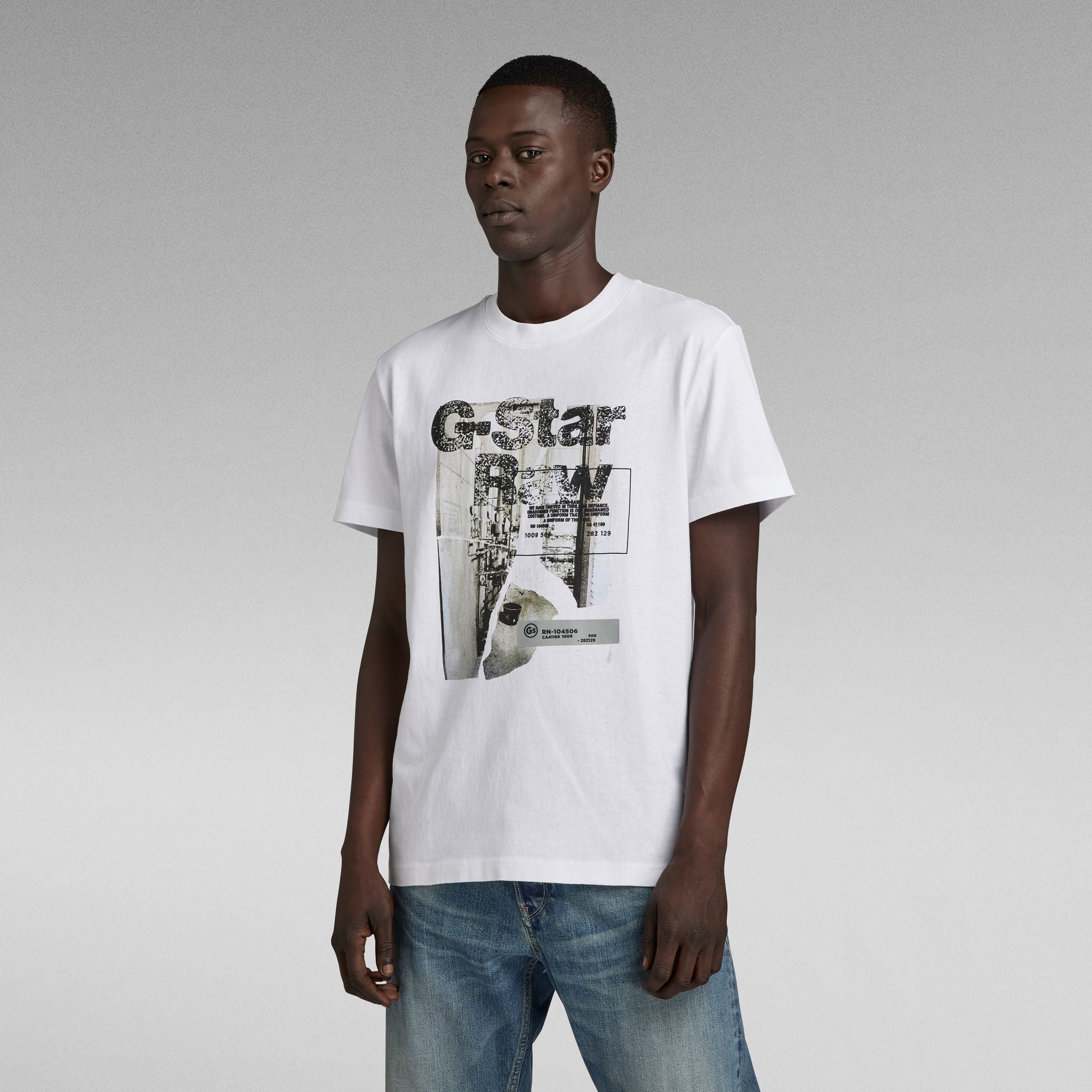 G-Star Raw - HQ Print R Tee - White