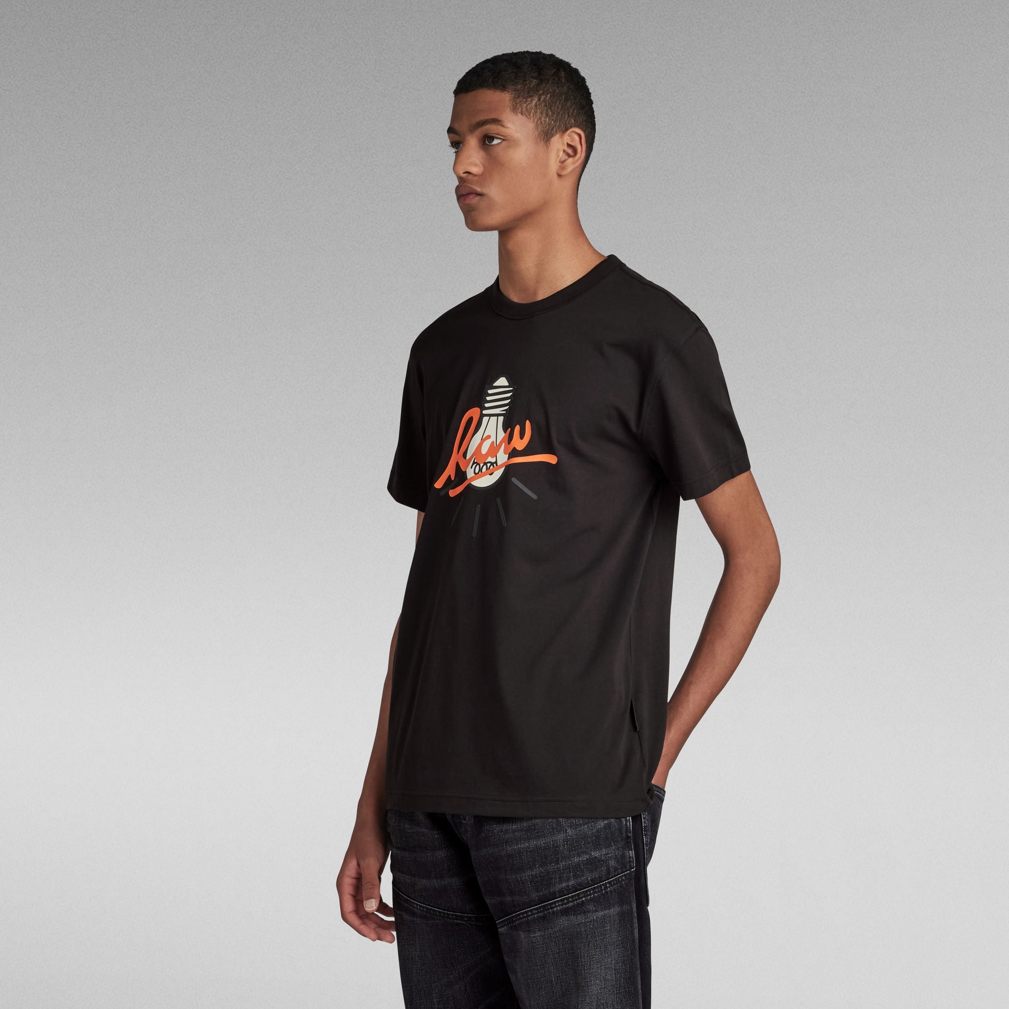 G-Star Raw - Light Bulb R Tee - Dark Black