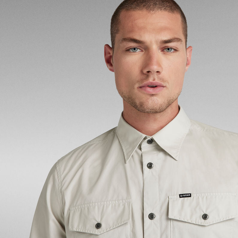 G-Star Raw - Marine Slim LS Shirt - Oyster Blue