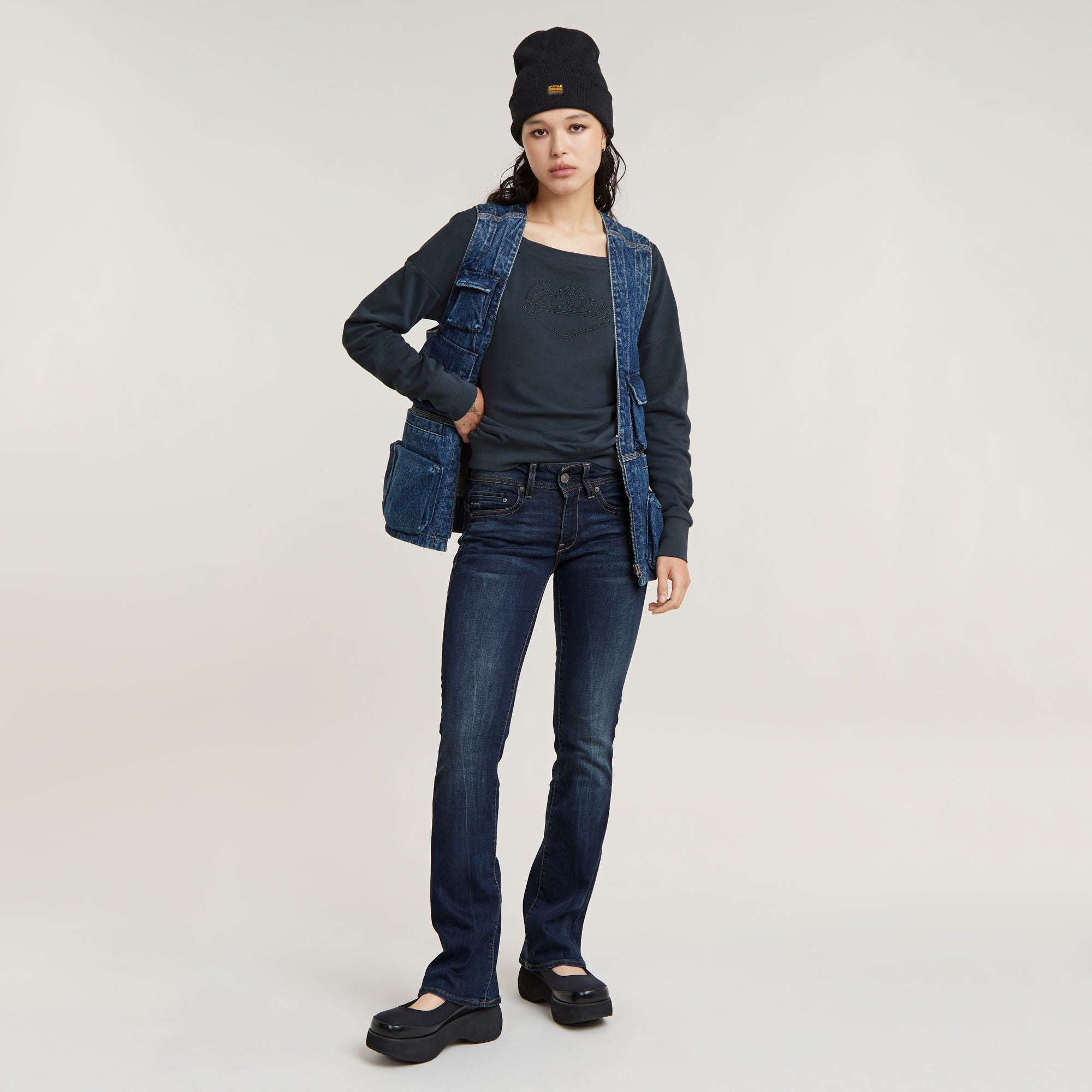 G-Star Raw - Midge Bootcut Jean - Dark Aged