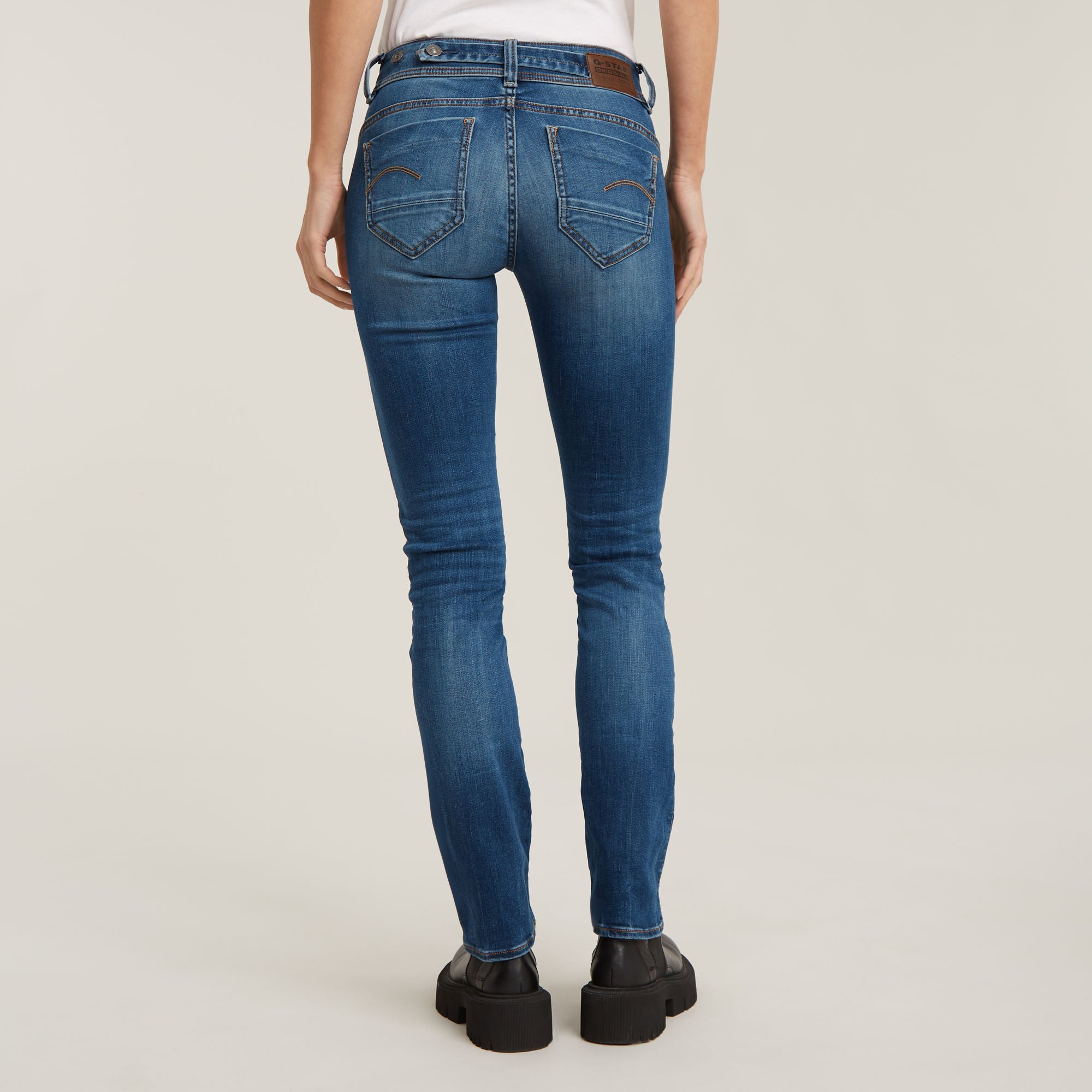 G-Star Raw - Midge Straight Jean - Medium Indigo Aged