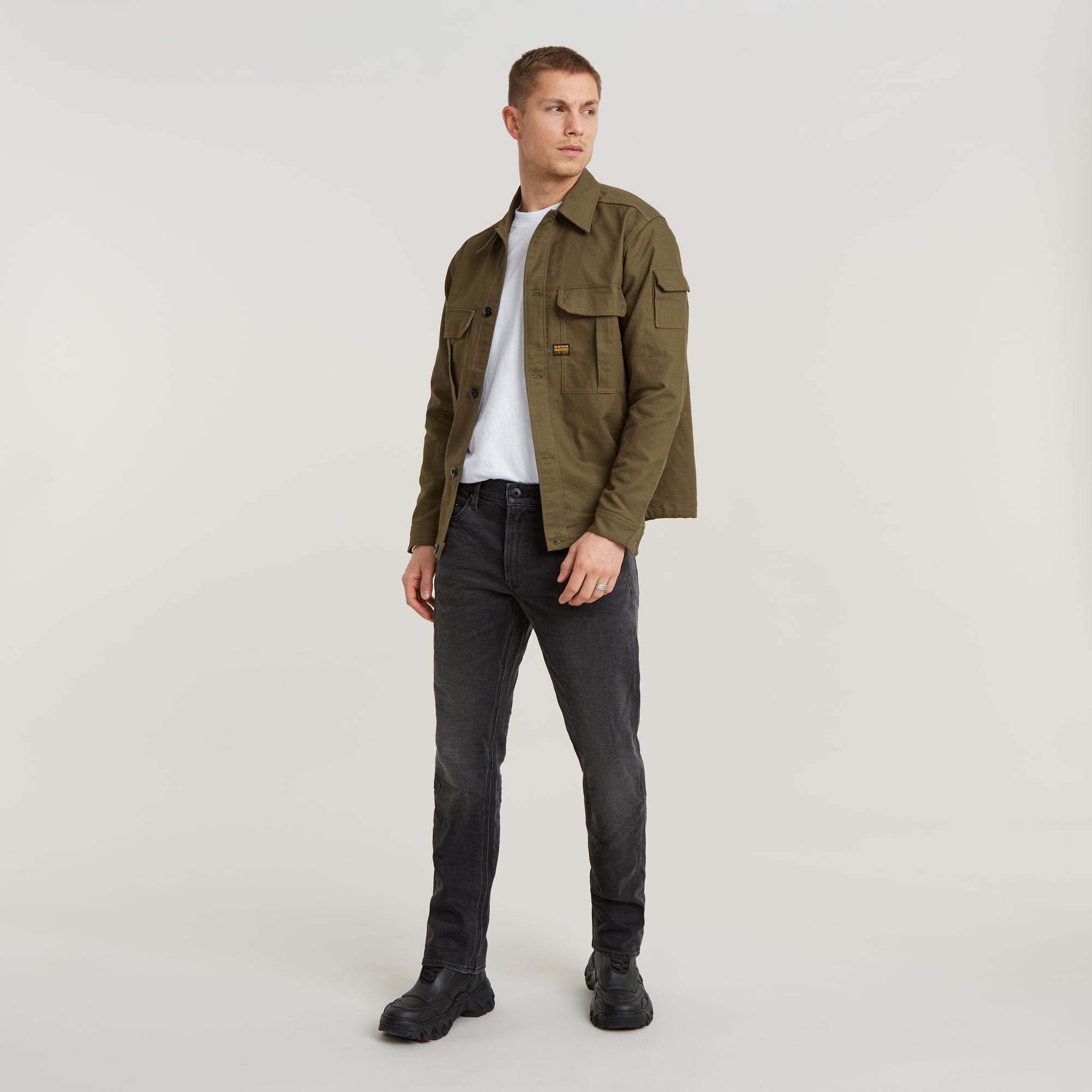G-Star Raw - Mosa Straight Jean - Worn In Black Moon