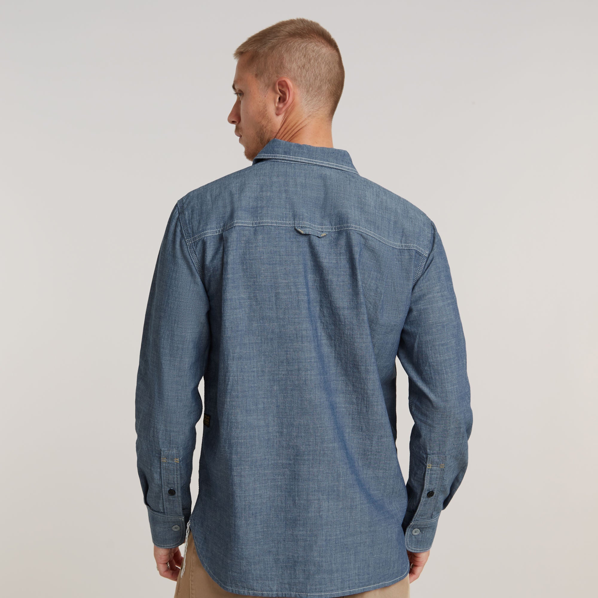 G-Star Raw - Nimes Regular LS Shirt - Rinsed