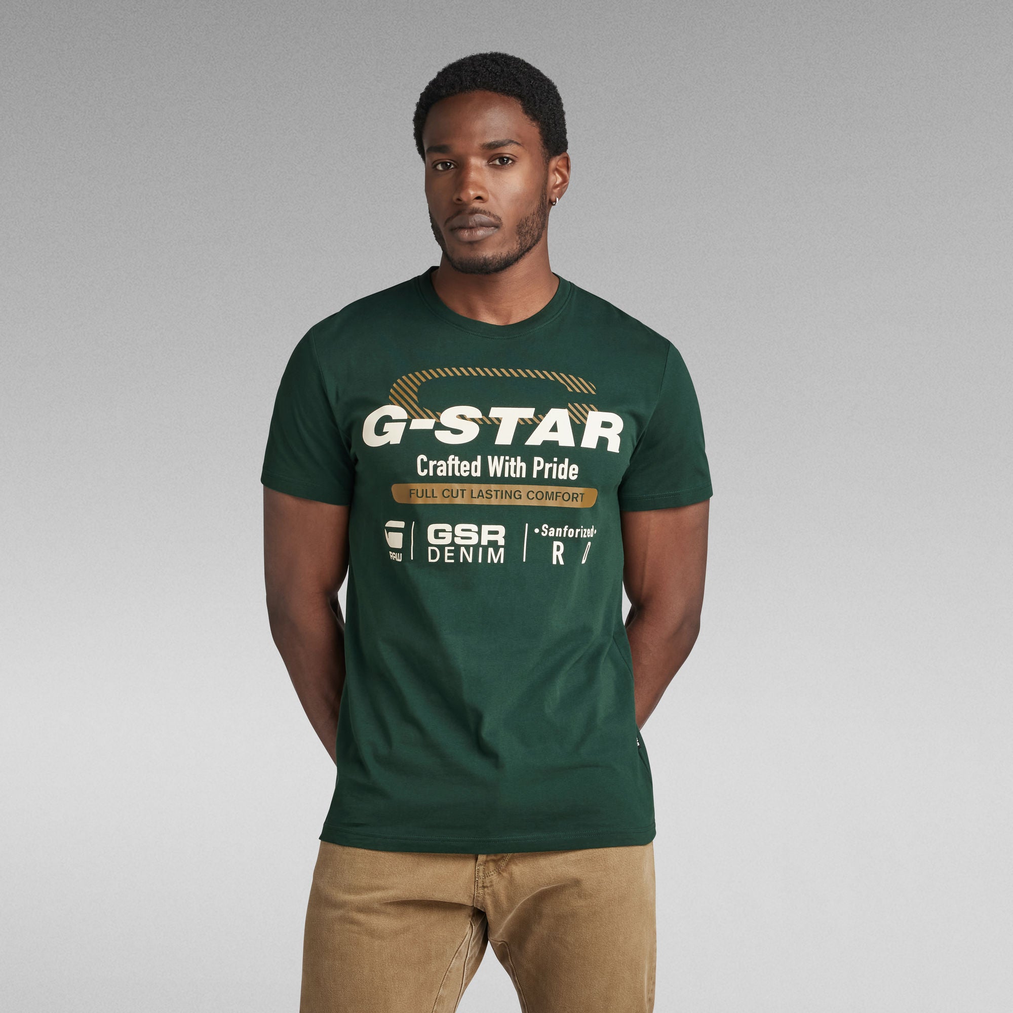 G-Star Raw - Old Skool Originals R Tee - Laub