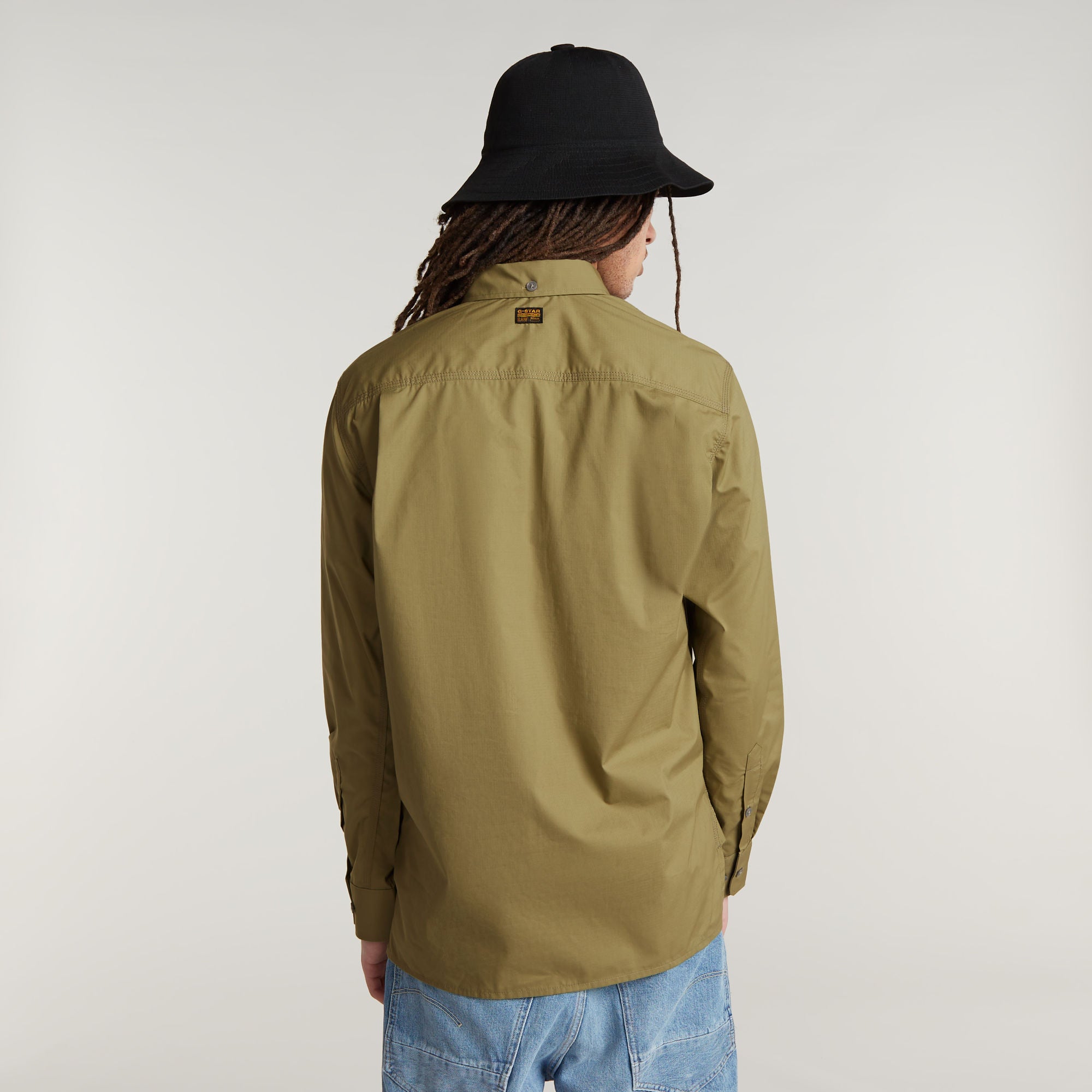 G-Star Raw - One Pocket Regular LS Shirt - Smoke Olive