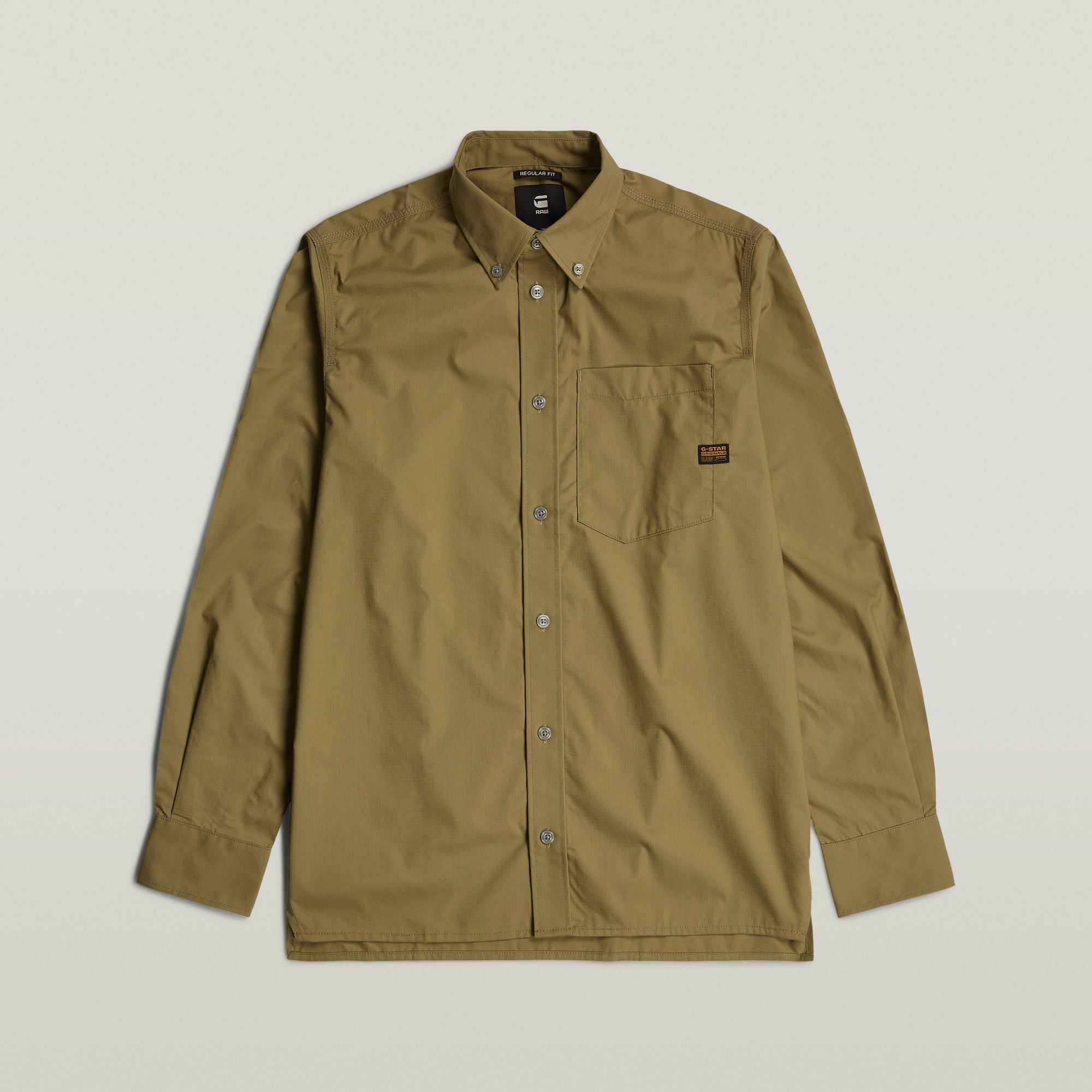 G-Star Raw - One Pocket Regular LS Shirt - Smoke Olive
