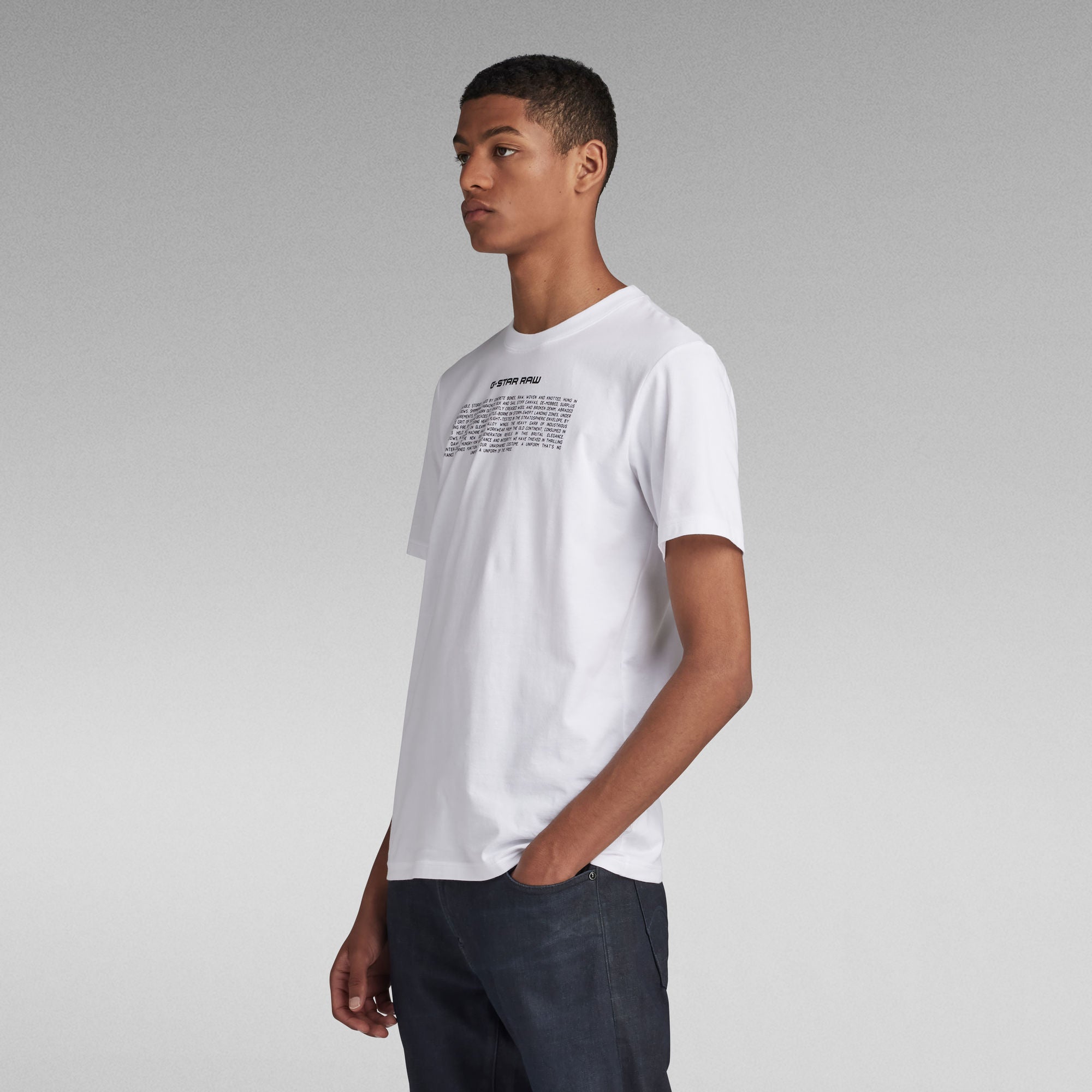 G-Star Raw - Poem Slim Tee - White