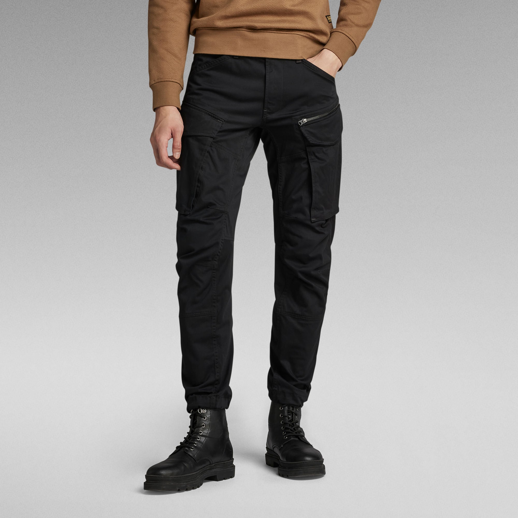 G-Star Raw - Rovic Zip 3D Straight Tapered Pant - Dark Black