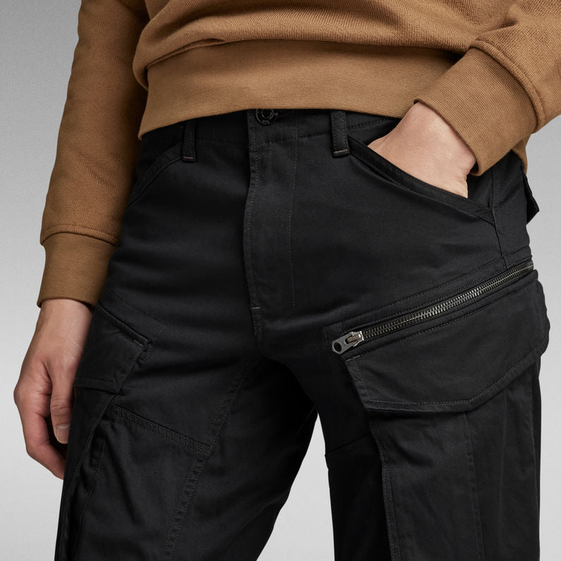 G-Star Raw - Rovic Zip 3D Straight Tapered Pant - Dark Black