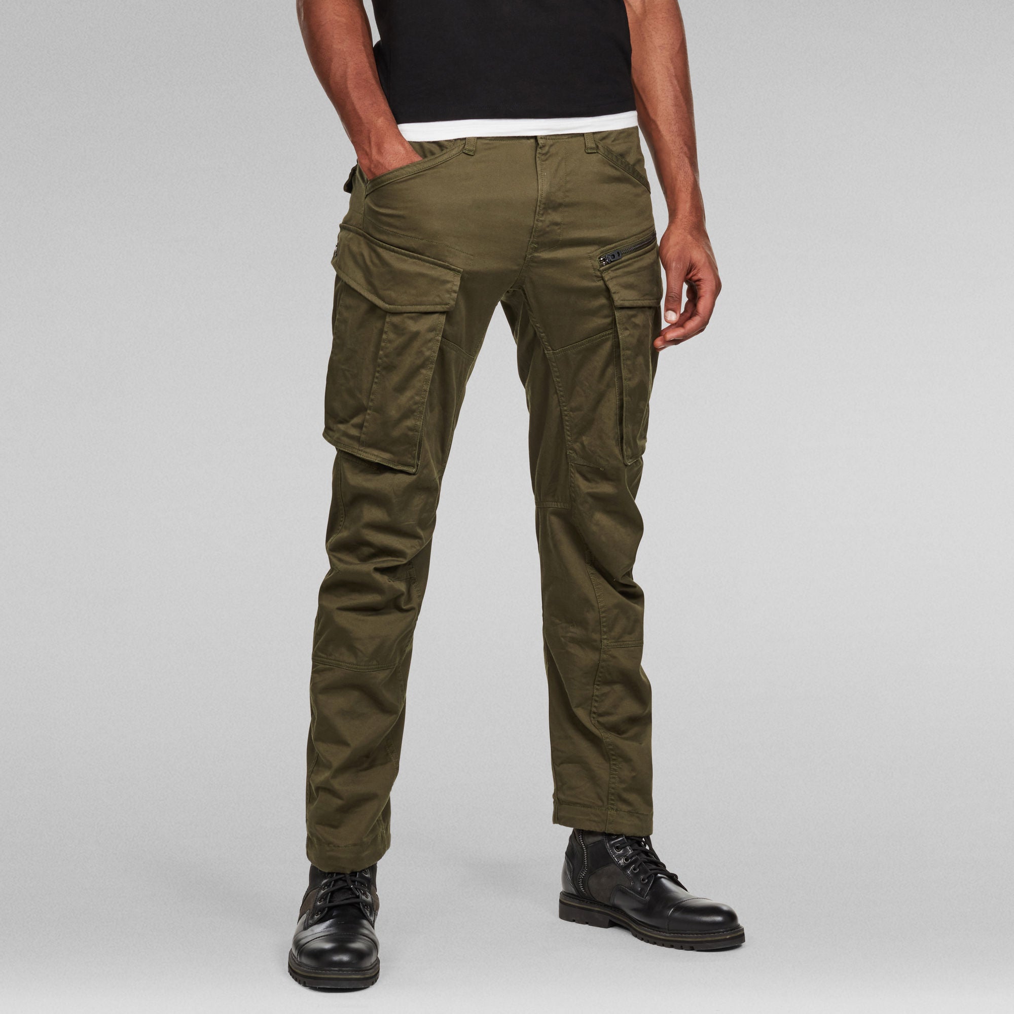 G-Star Raw - Rovic Zip 3D Straight Tapered Pant - Dark Bronze Green