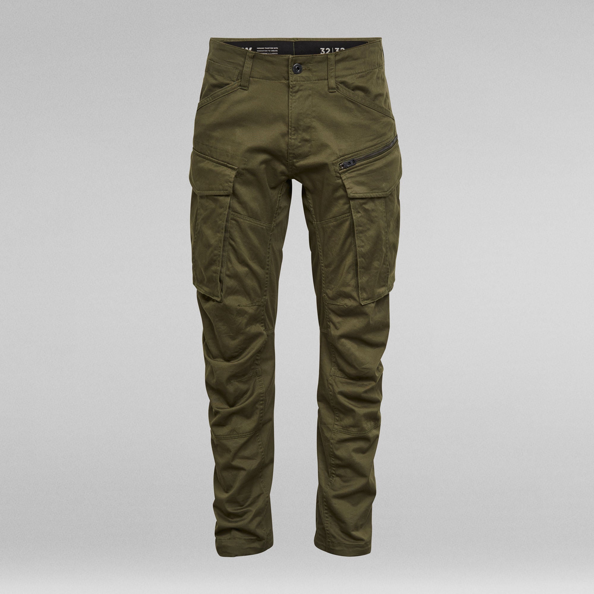 G-Star Raw - Rovic Zip 3D Straight Tapered Pant - Dark Bronze Green