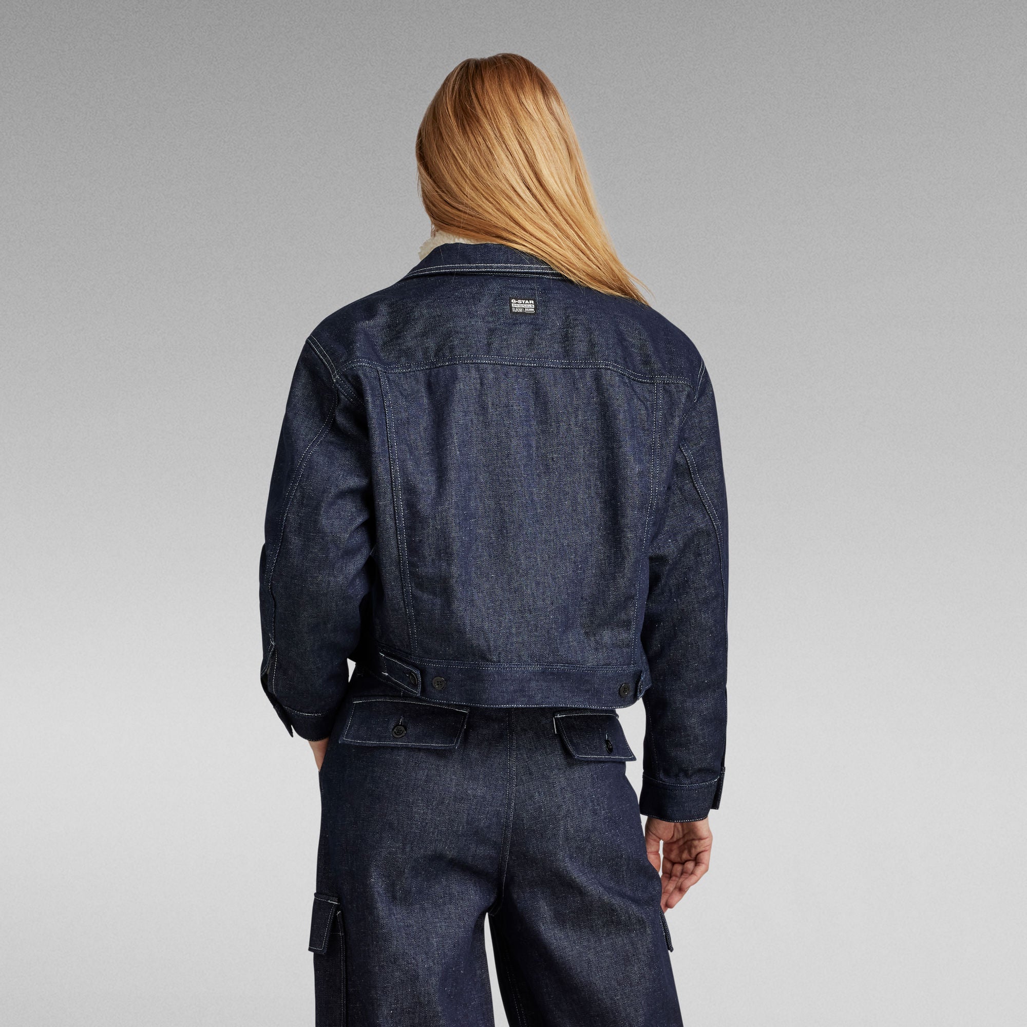 G-Star Raw - Short Sherpa Jacket Detachable Liner - Raw Denim
