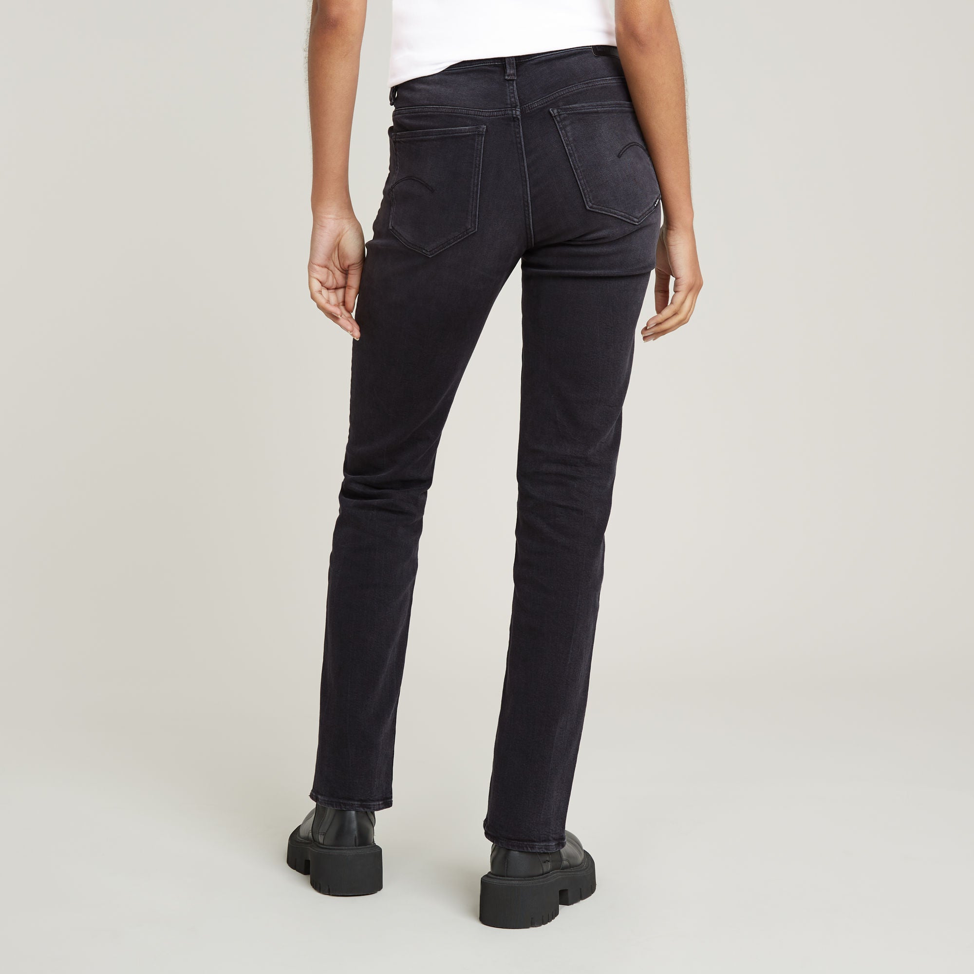 G-Star Raw - Strace Straight Jean - Worn In Black Moon