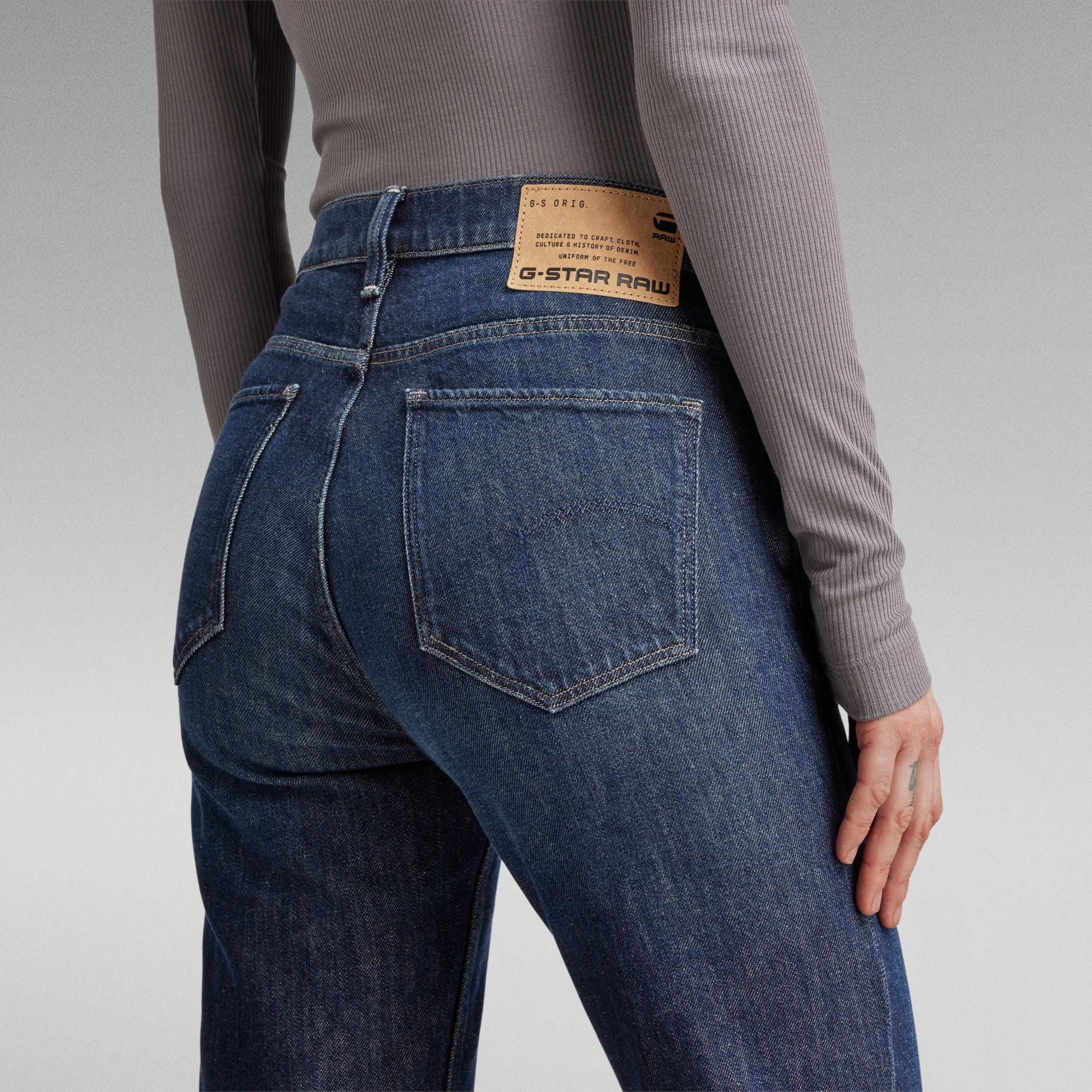 G-Star Raw - Strace Straight Jean - Worn In Deep Marine