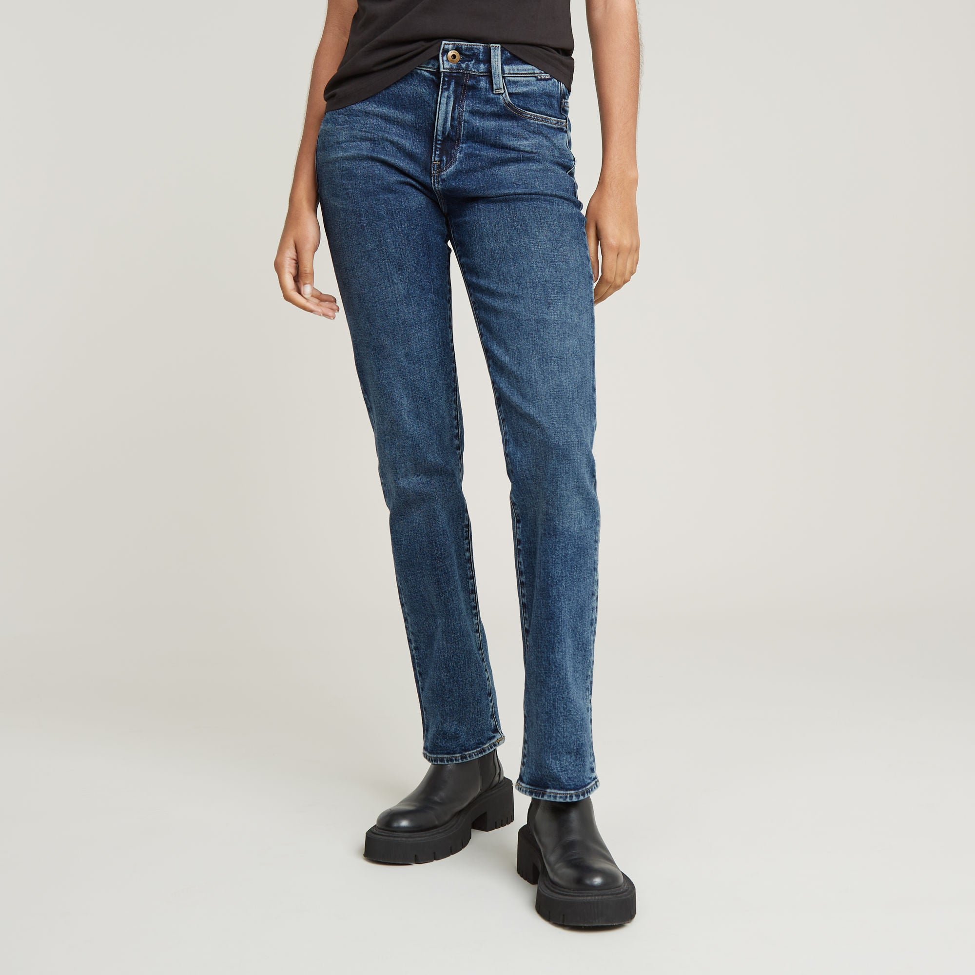 G-Star Raw - Strace Straight Jean - Antique Faded Orinoco Blue