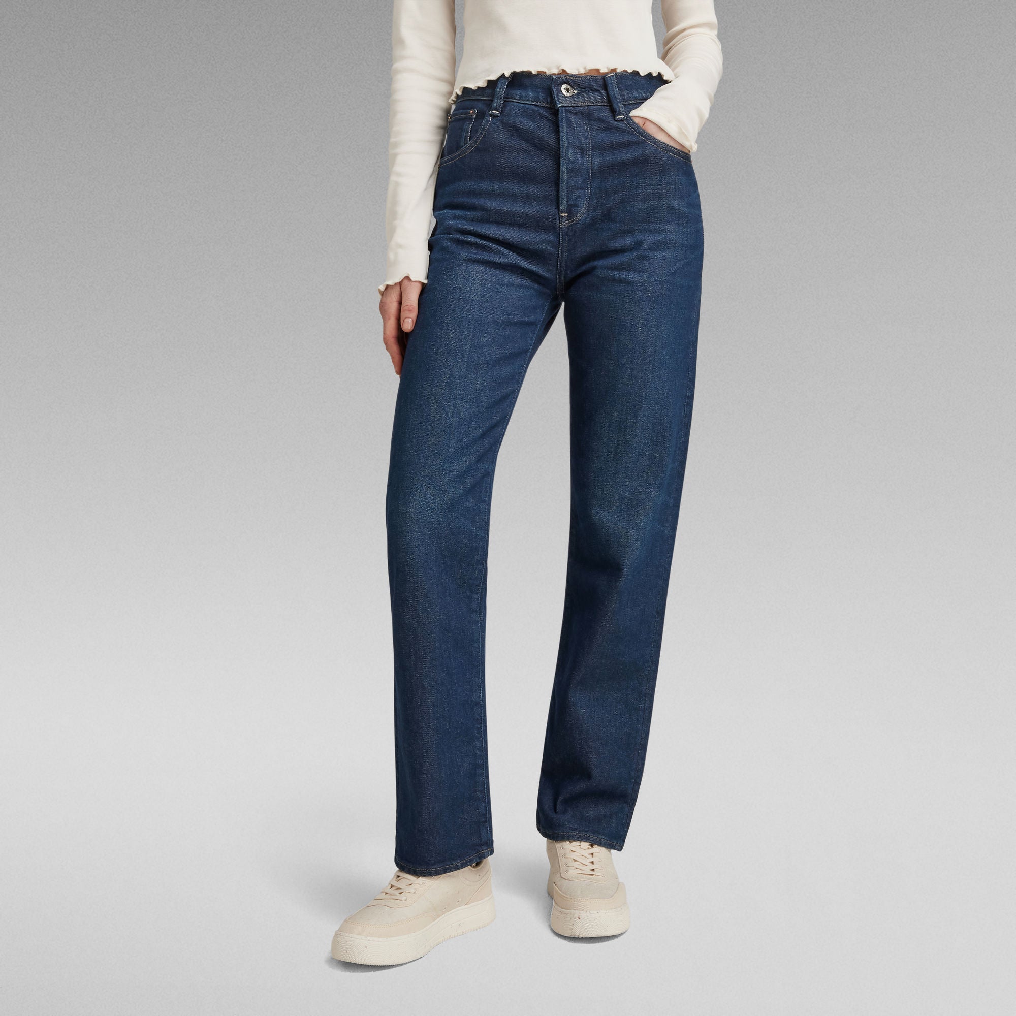 G-Star Raw - Viktoria High Straight Jean - Worn In Aster Blue