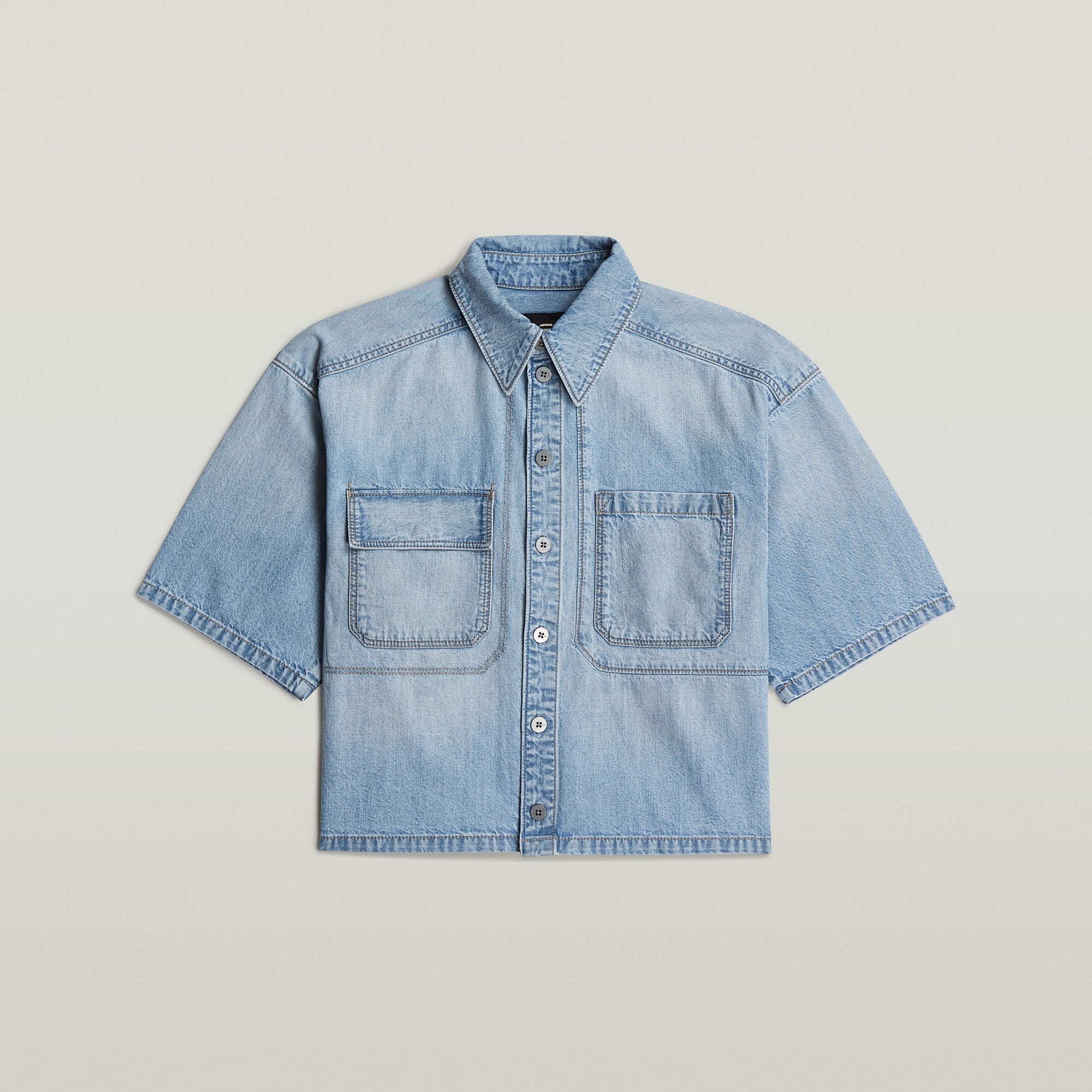 G-Star Raw - Remix SS Shirt - Sun Faded Blue Mist