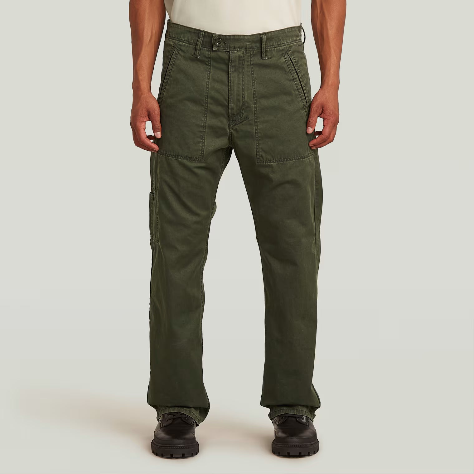 G-Star Raw - Reversible Relaxed Straight Chino - Asfalt/Four Leaf Clover Cloud Camo