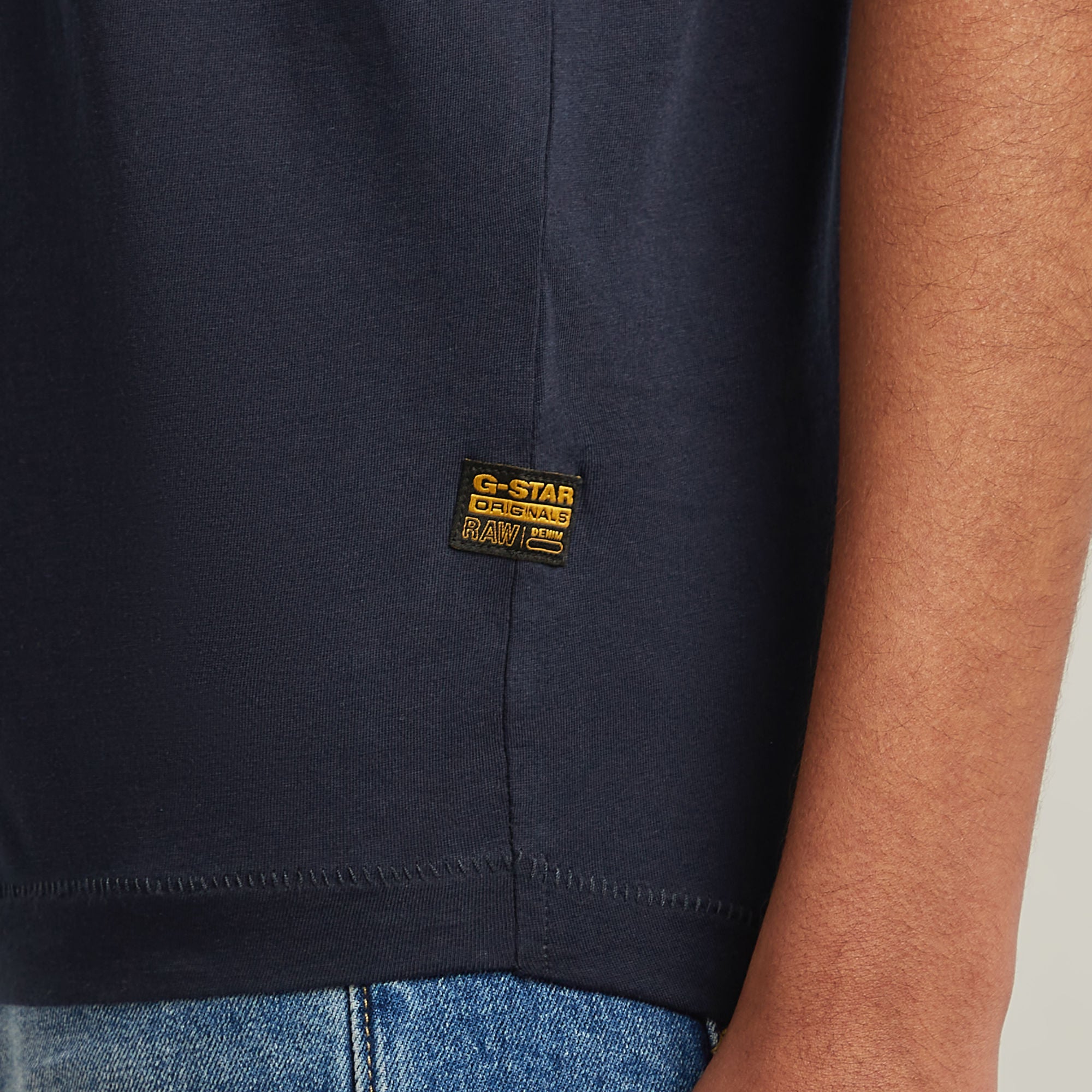 G-Star Raw - Rolled Up Sleeve Boyfriend Top - Osaka Blue