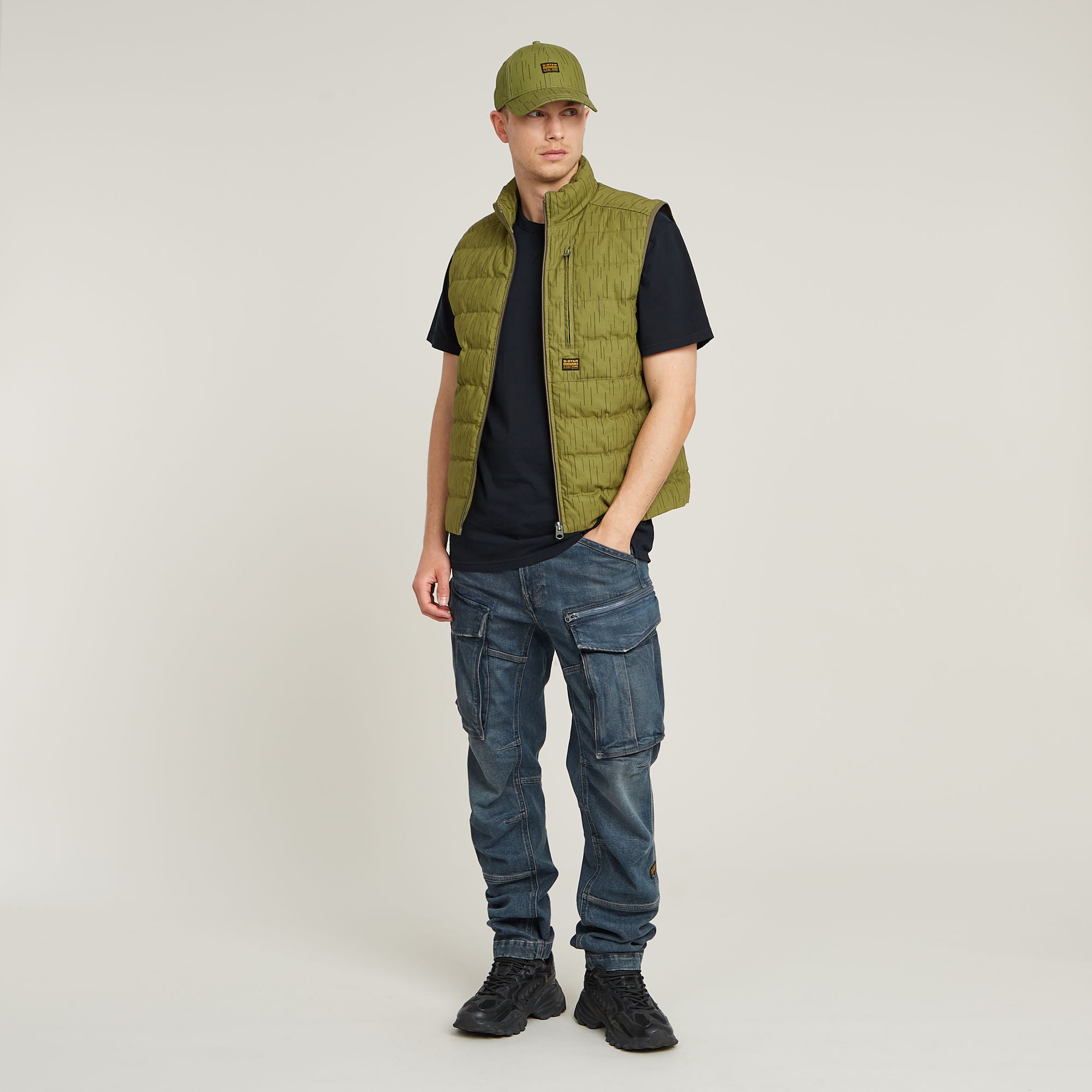 G-Star Raw - Rovic Zip 3D Regular Tapered Denim Jean - Worn In Glace