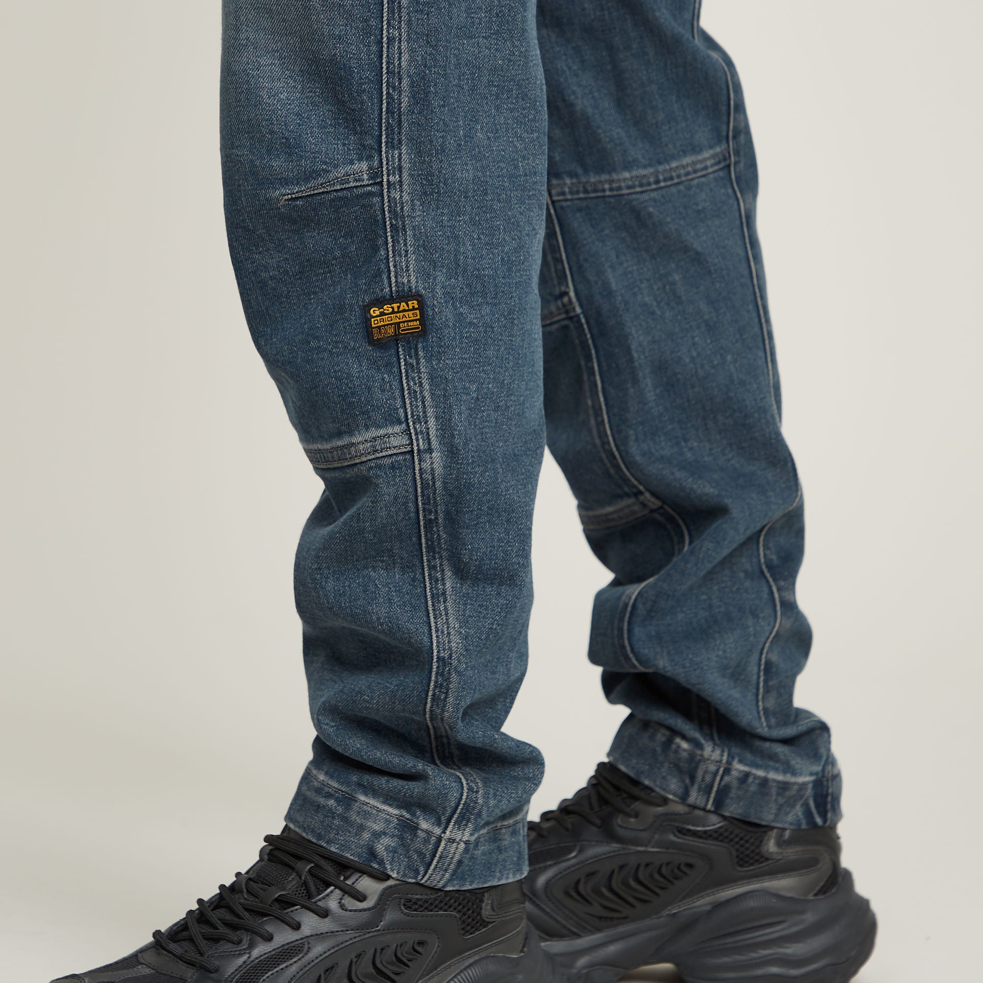 G-Star Raw - Rovic Zip 3D Regular Tapered Denim Jean - Worn In Glace
