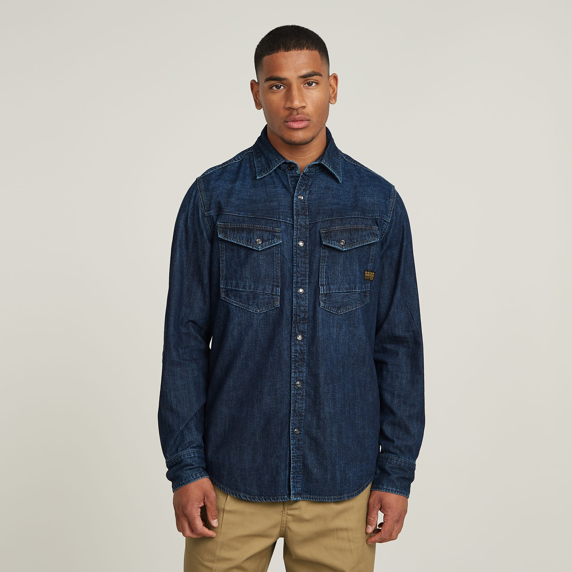 G-Star Raw - Dakota Slim LS Shirt - Worn In Deep Sea