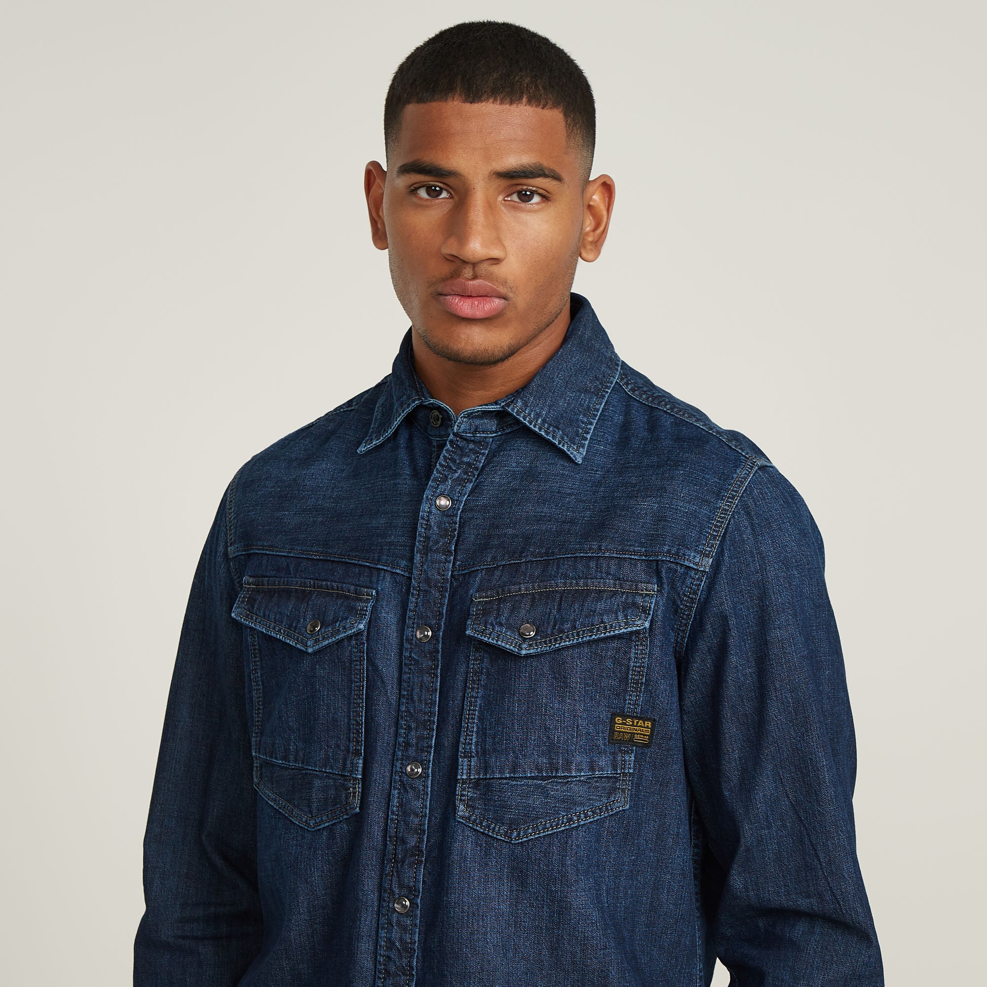 G-Star Raw - Dakota Slim LS Shirt - Worn In Deep Sea
