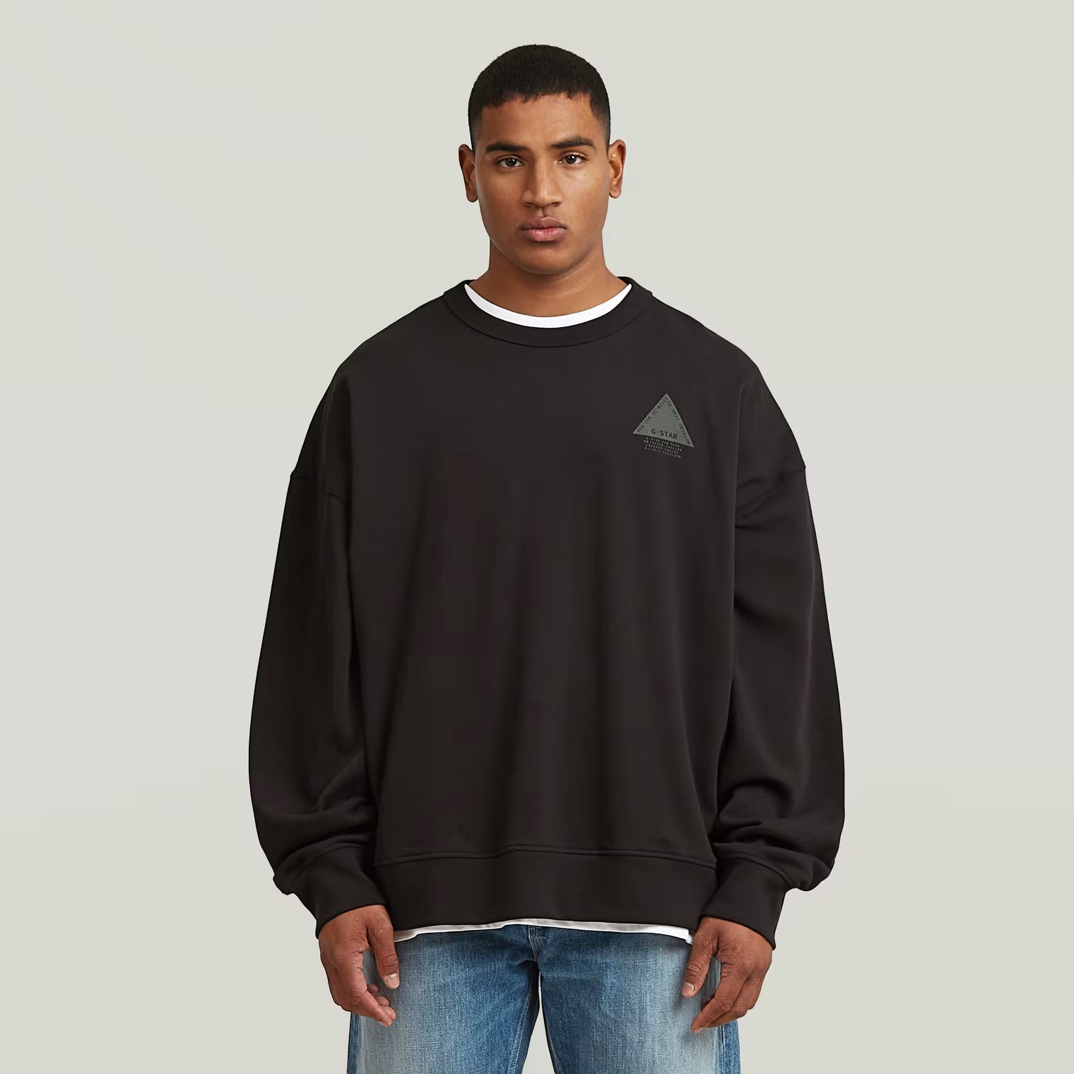 G-Star Raw - Triangle Graphic Sweatshirt - Dark Black